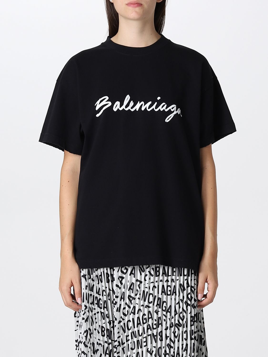티셔츠 발렌시아가: 티셔츠 Balenciaga 여성 블랙 1