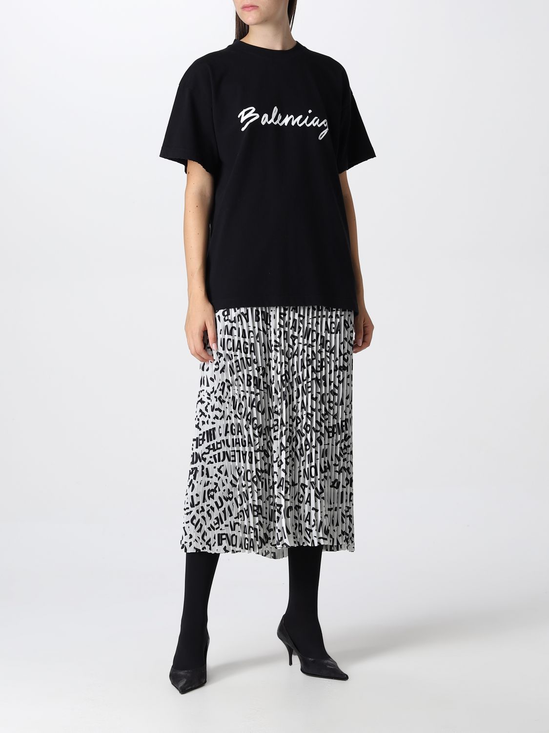 티셔츠 발렌시아가: 티셔츠 Balenciaga 여성 블랙 2
