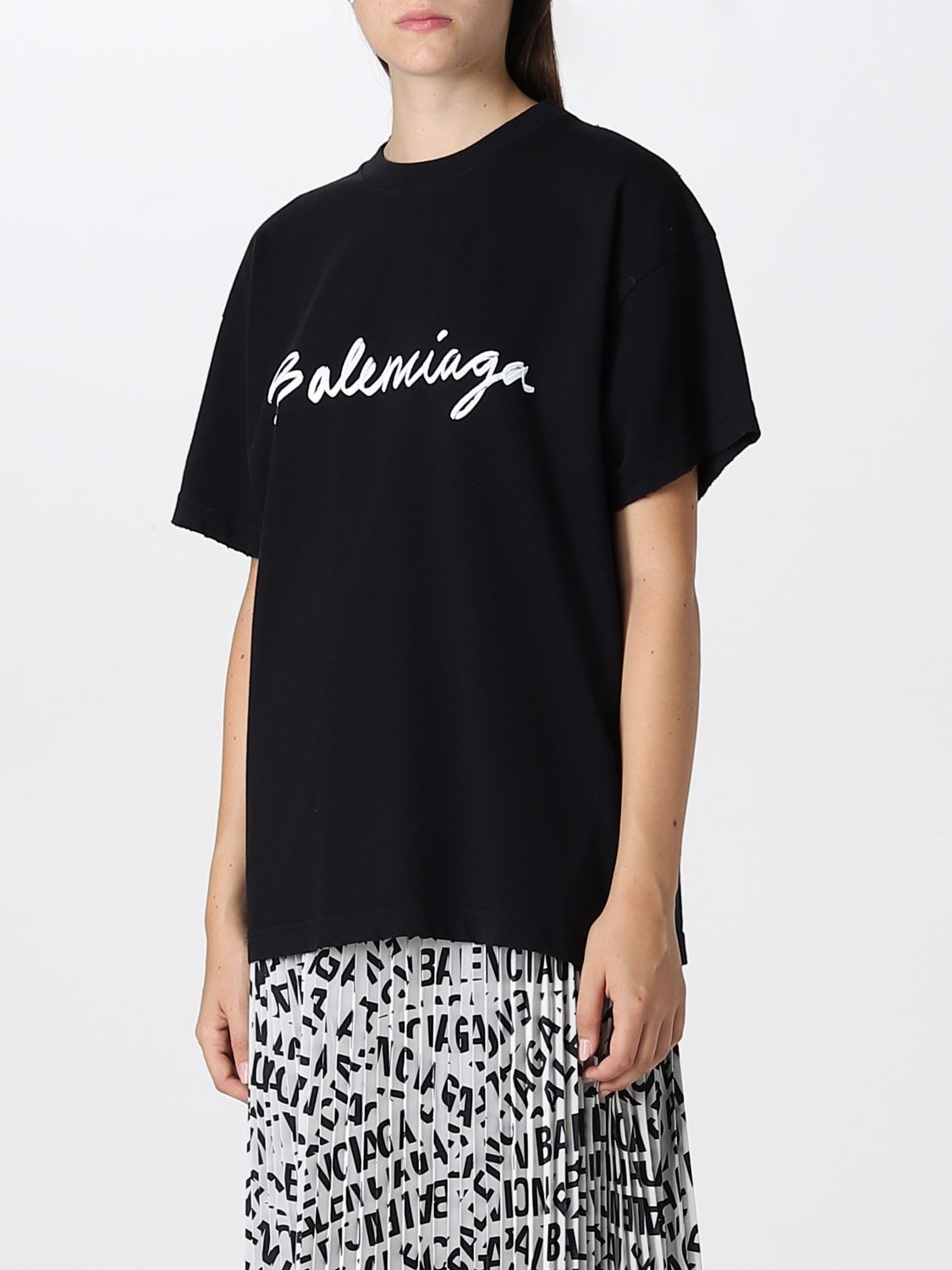 티셔츠 발렌시아가: 티셔츠 Balenciaga 여성 블랙 4