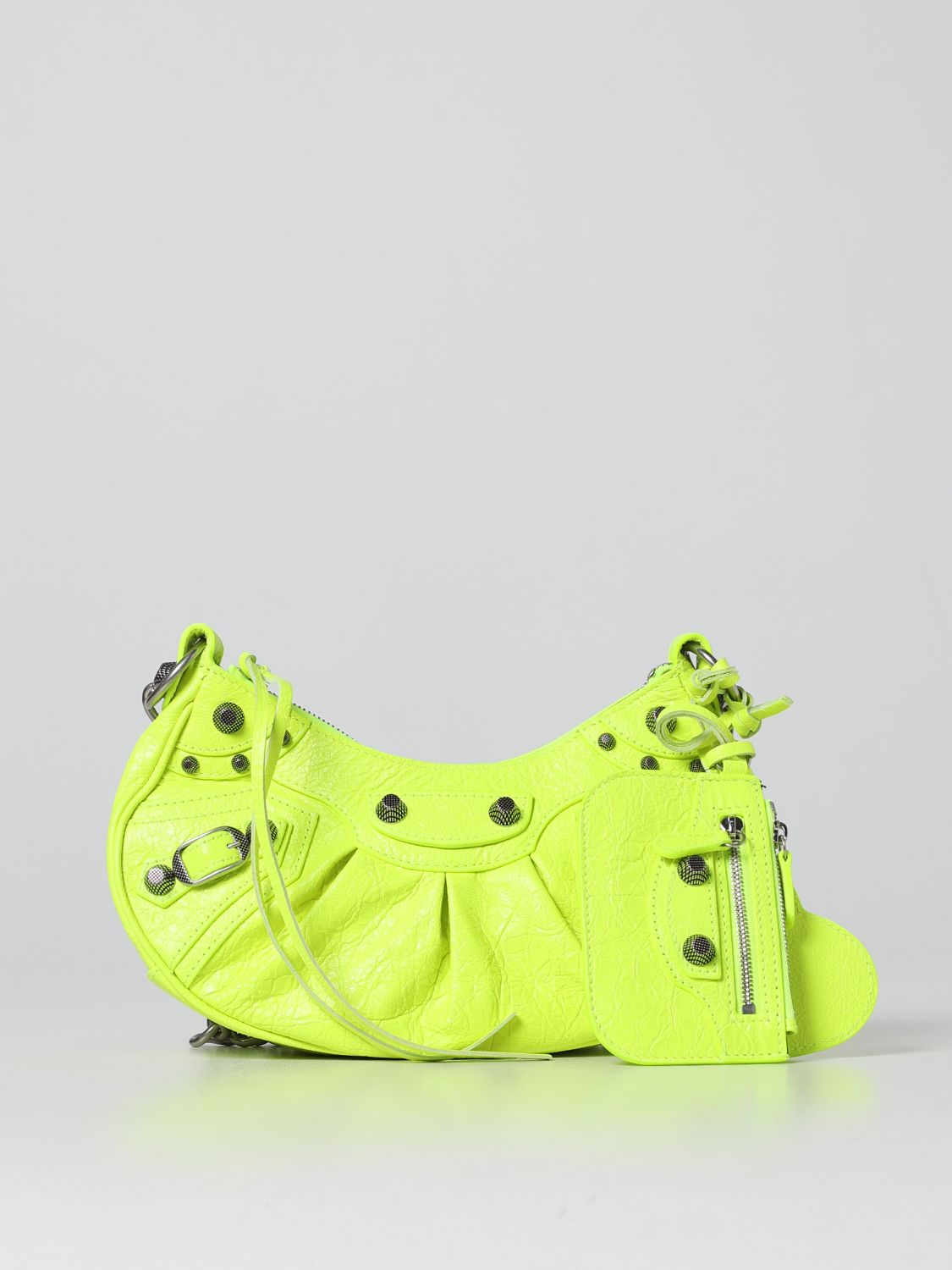 BALENCIAGA: Le Cagole XS leather bag - Yellow | crossbody bags 712813 online at