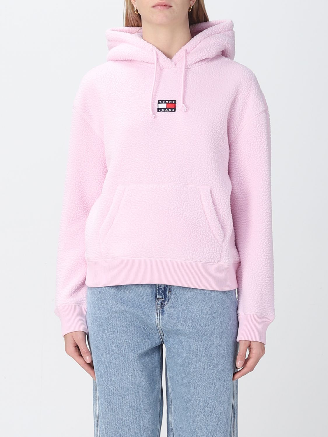 dubbel Verzorger Statistisch Tommy Jeans Outlet: sweatshirt for woman - Pink | Tommy Jeans sweatshirt  DW0DW14690 online on GIGLIO.COM