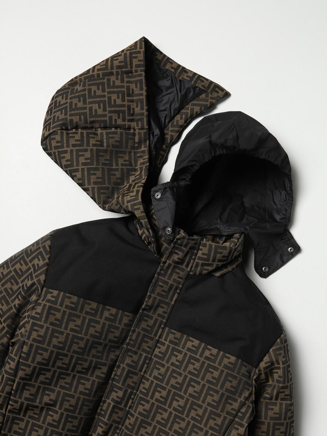 FENDI KIDS: jacket for boys - Dark | Fendi Kids jacket JUA145ALNZ ...