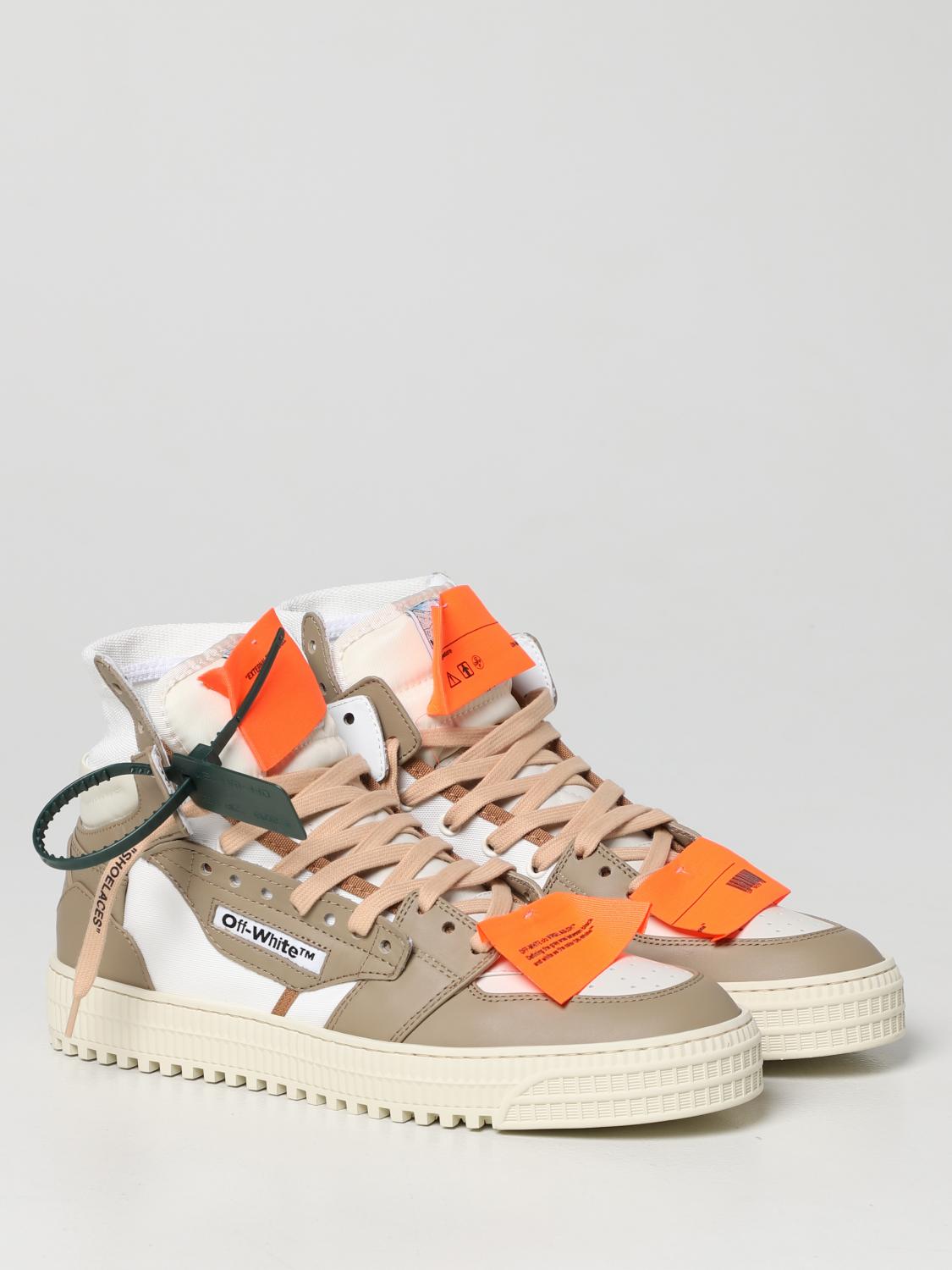 OFF WHITE men's white shoes sneakers OMIA085F22FAB0010155