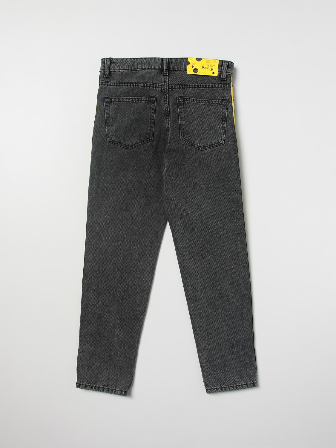 OFFWHITE Jeans kids Grey Jeans OffWhite OBYA004C99DEN001