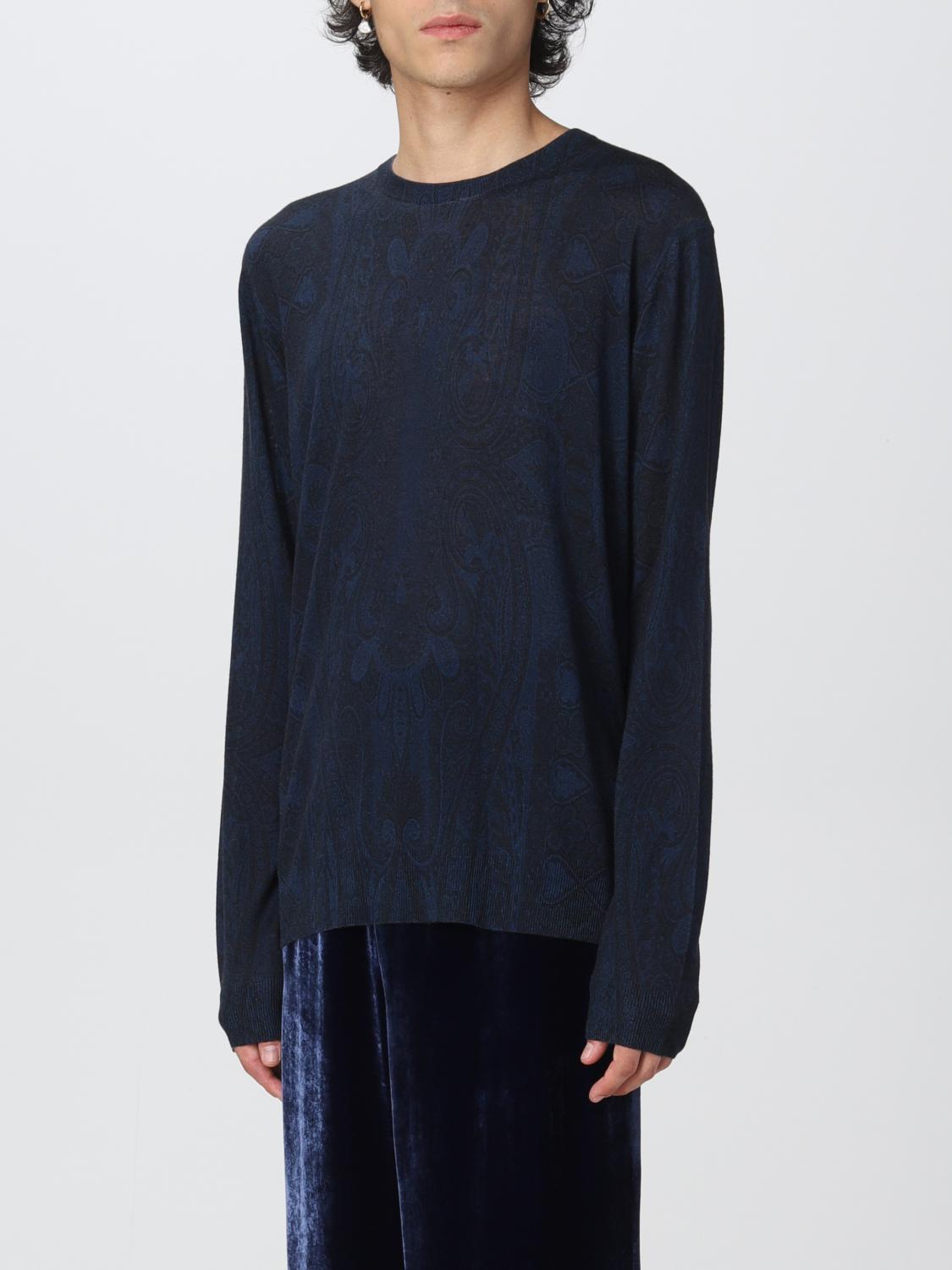 ETRO: cashmere and Paisley silk sweater 