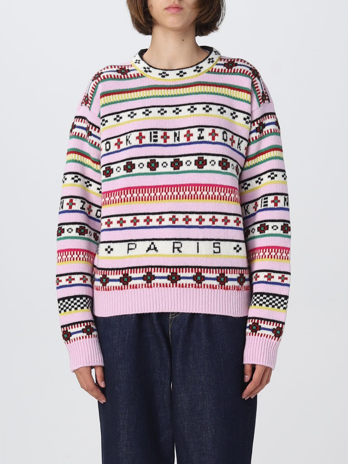 Regenboog Orkaan Perforatie Kenzo Outlet: sweater for woman - Multicolor | Kenzo sweater FC62PU3173CH  online on GIGLIO.COM