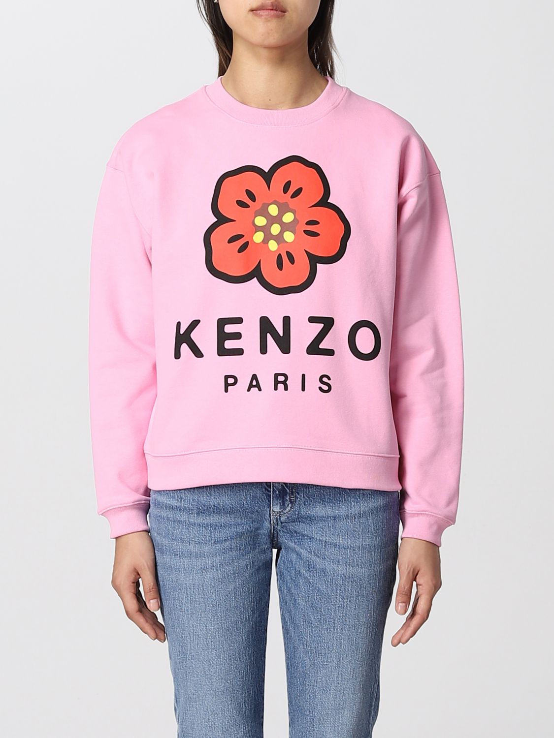 Kenzo Outlet: sweater woman - Pink | Kenzo sweater FC62SW0114ME online on GIGLIO.COM