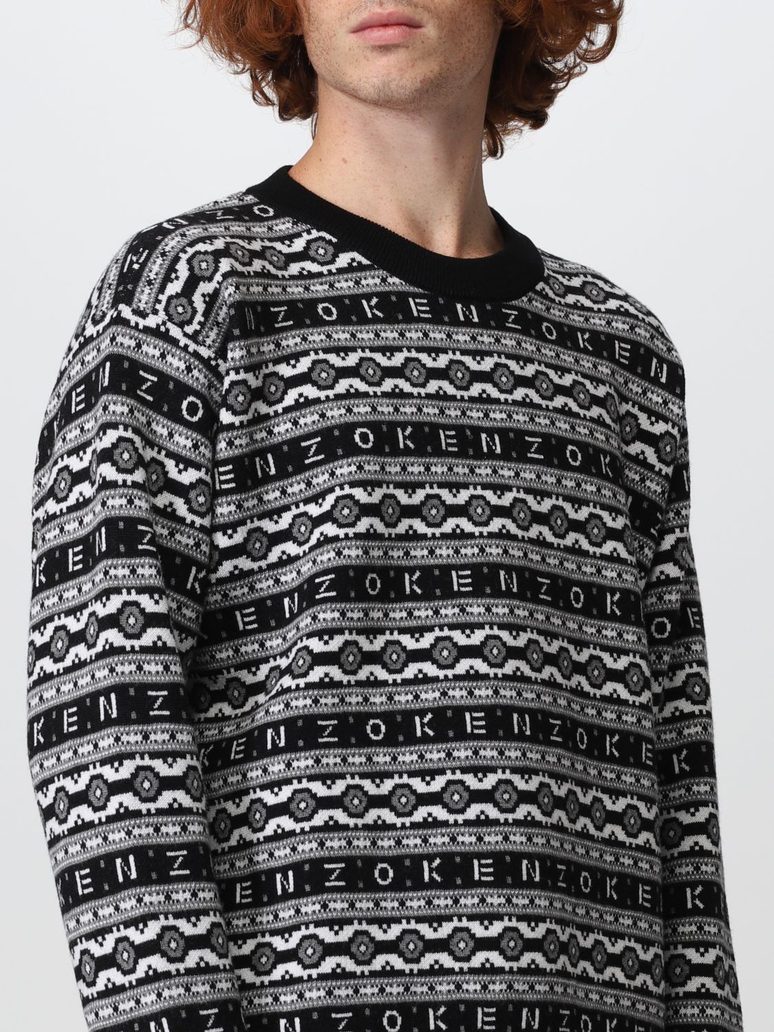 vrek Groenland Achtervolging Kenzo Outlet: sweater for man - Black | Kenzo sweater FC65PU3213CJ online  on GIGLIO.COM