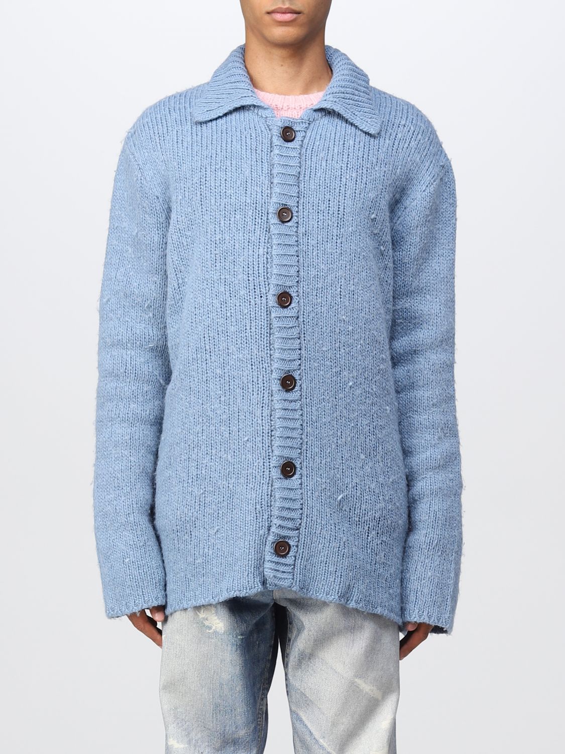 OUR LEGACY: cardigan for man - Blue | Our Legacy cardigan M4223BCFB ...