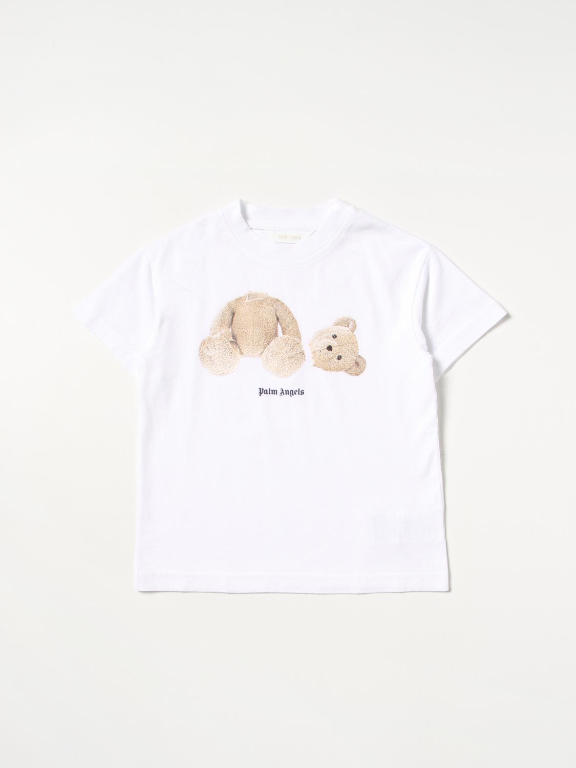 PALM ANGELS: t-shirt for girls - White | Palm Angels t-shirt ...