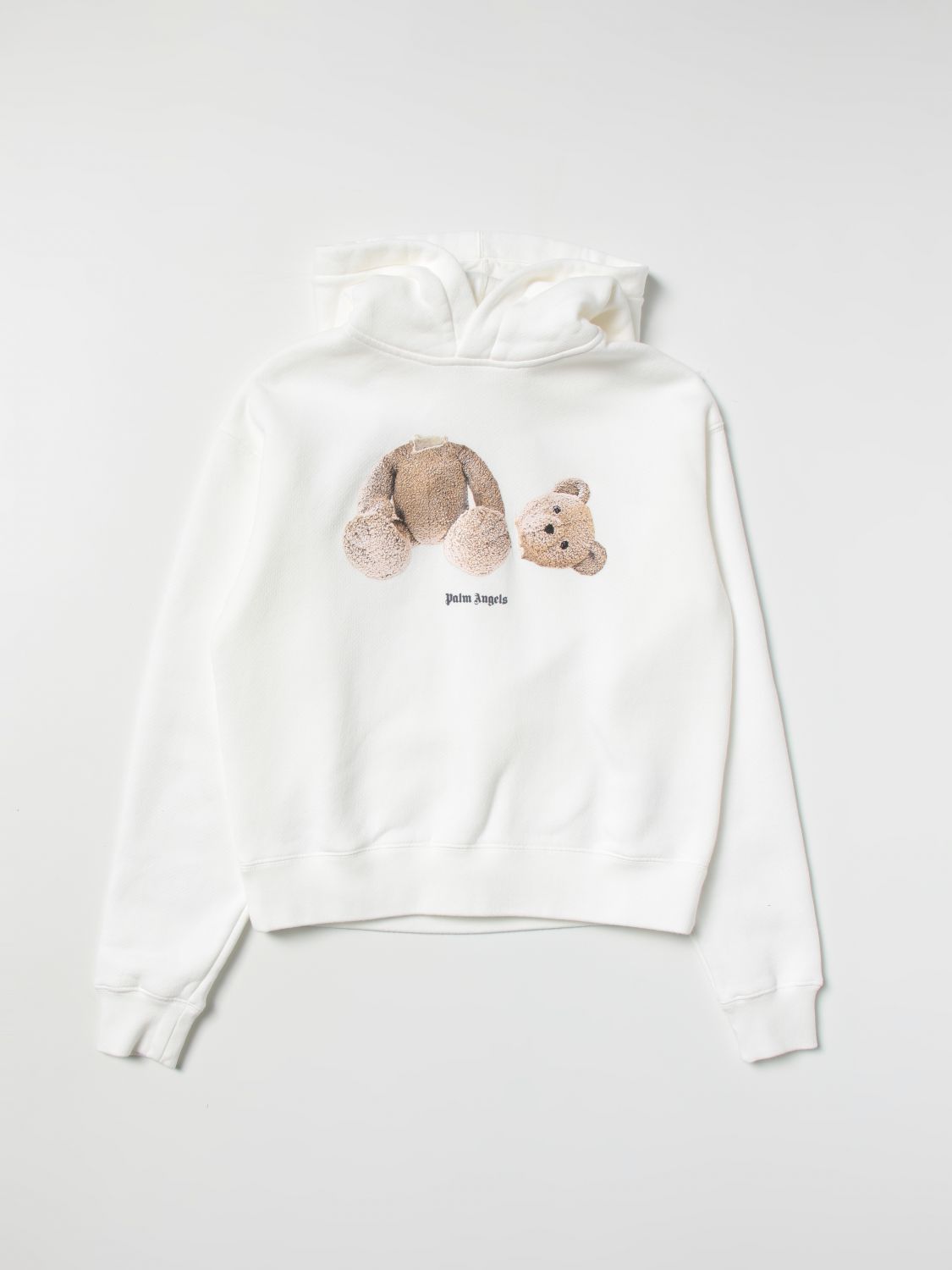 PALM ANGELS: sweater for girls - White | Palm Angels sweater ...