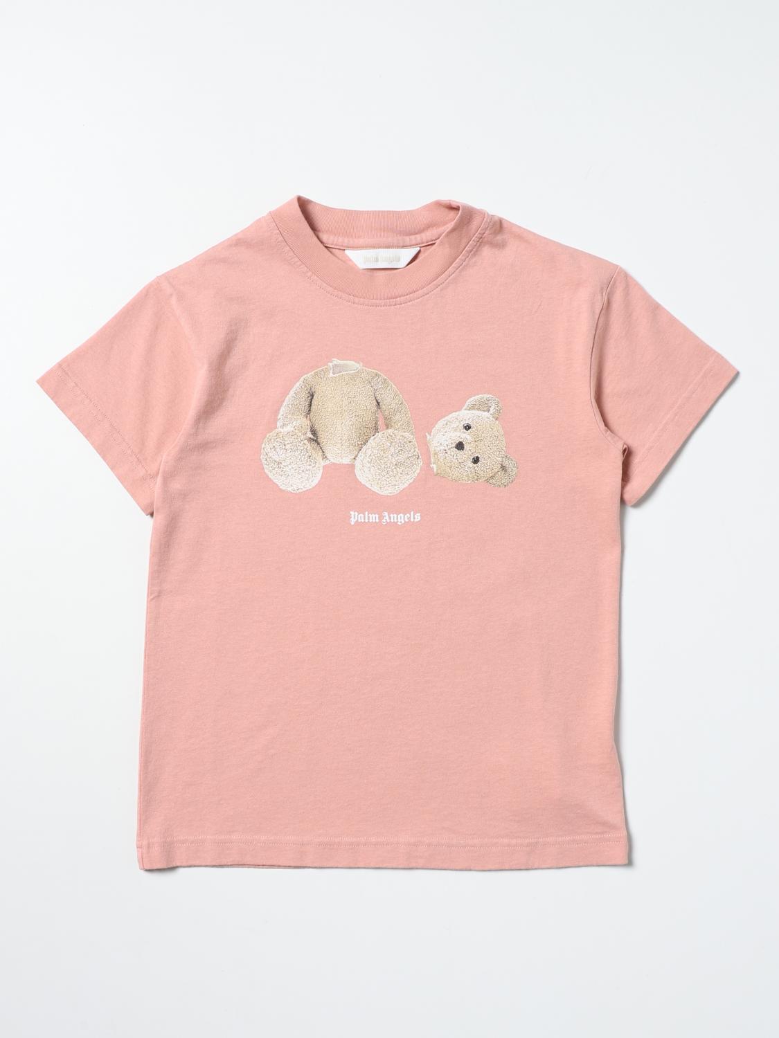 palm angels pink bear t shirt