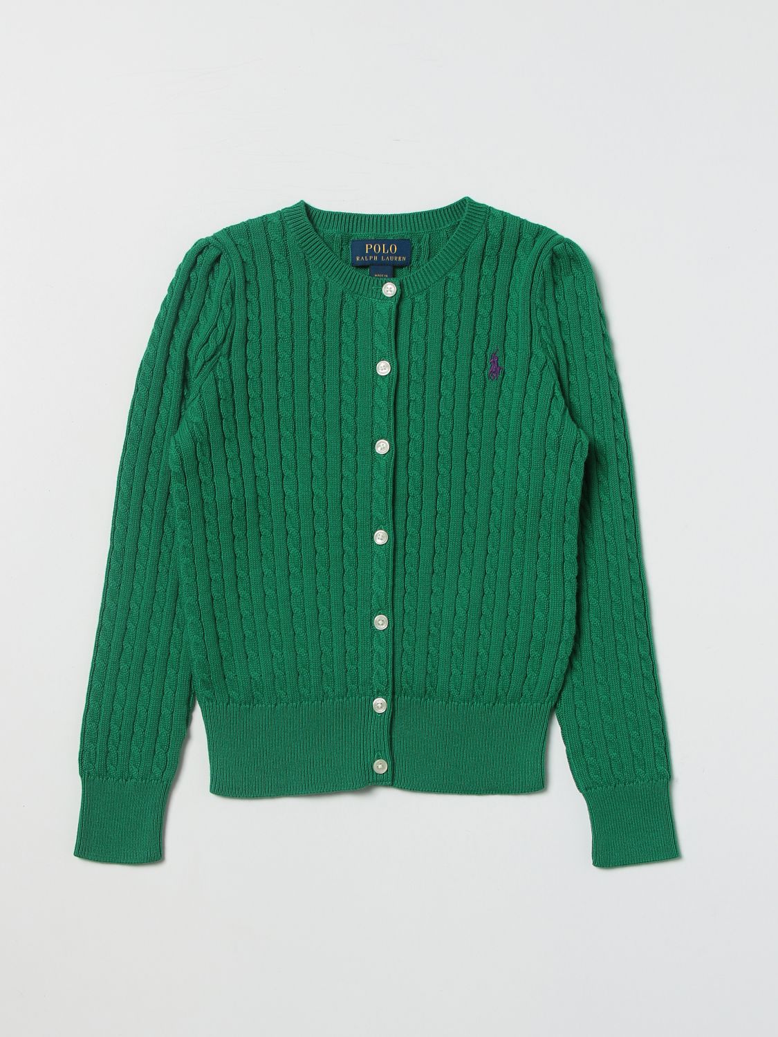 POLO RALPH LAUREN: sweater for girls - Green | Polo Ralph Lauren sweater  311737911 online on 