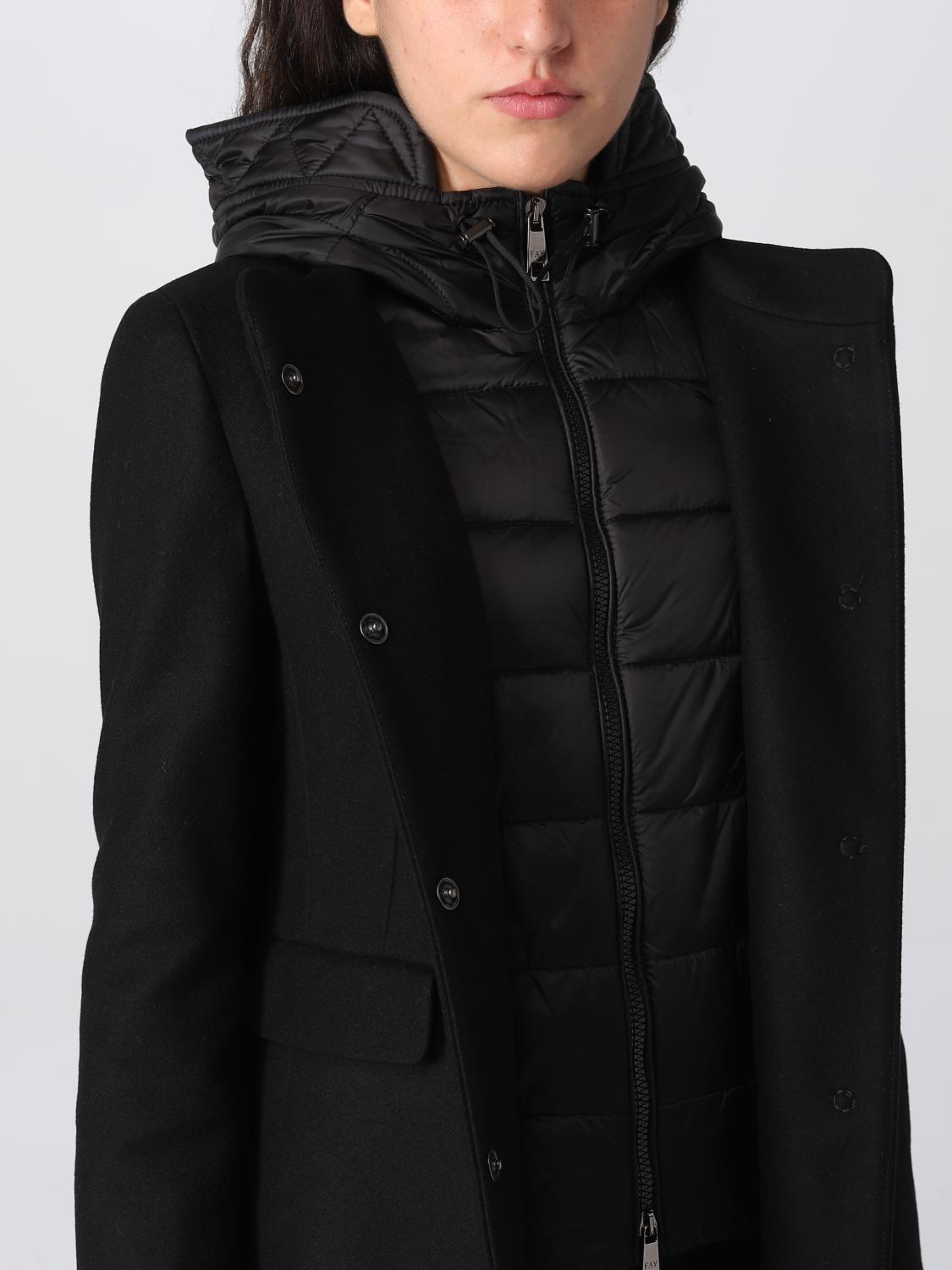 FAY Damen Mantel Schwarz Fay Mantel NAW59453430SGL online auf
