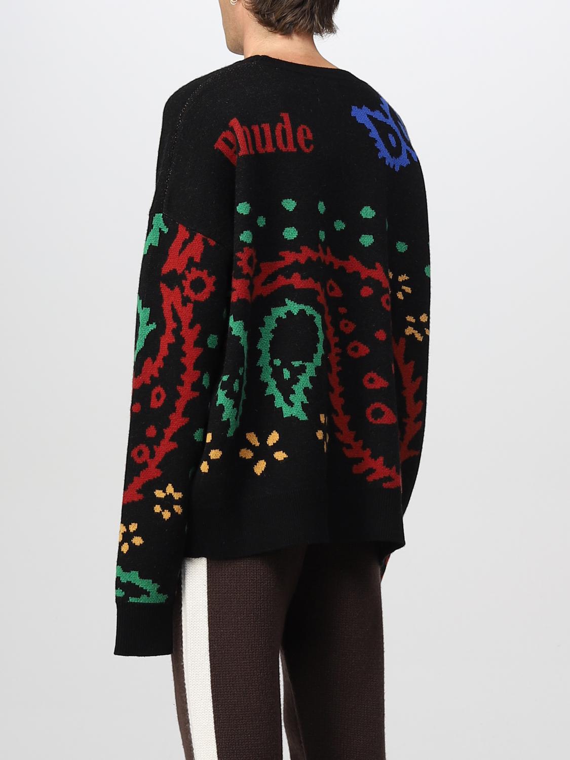 RHUDE sweater for man Black Rhude sweater SW04173992 online on