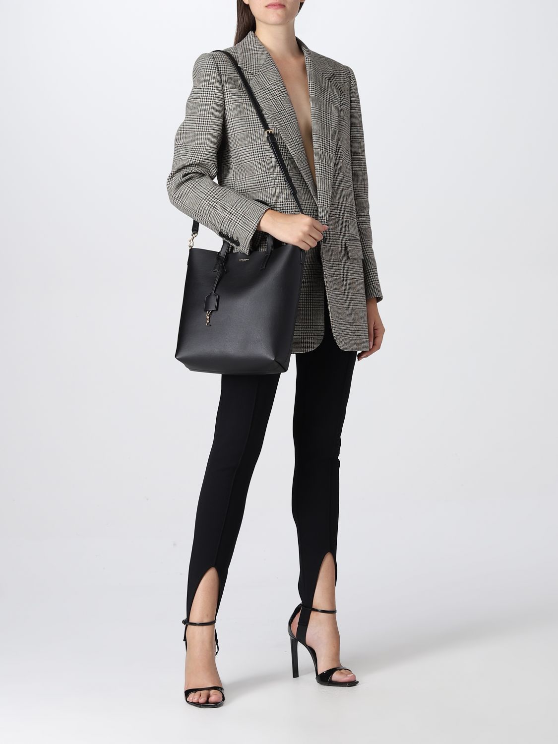 SAINT LAURENT: handbag for woman - Black | Saint Laurent handbag ...