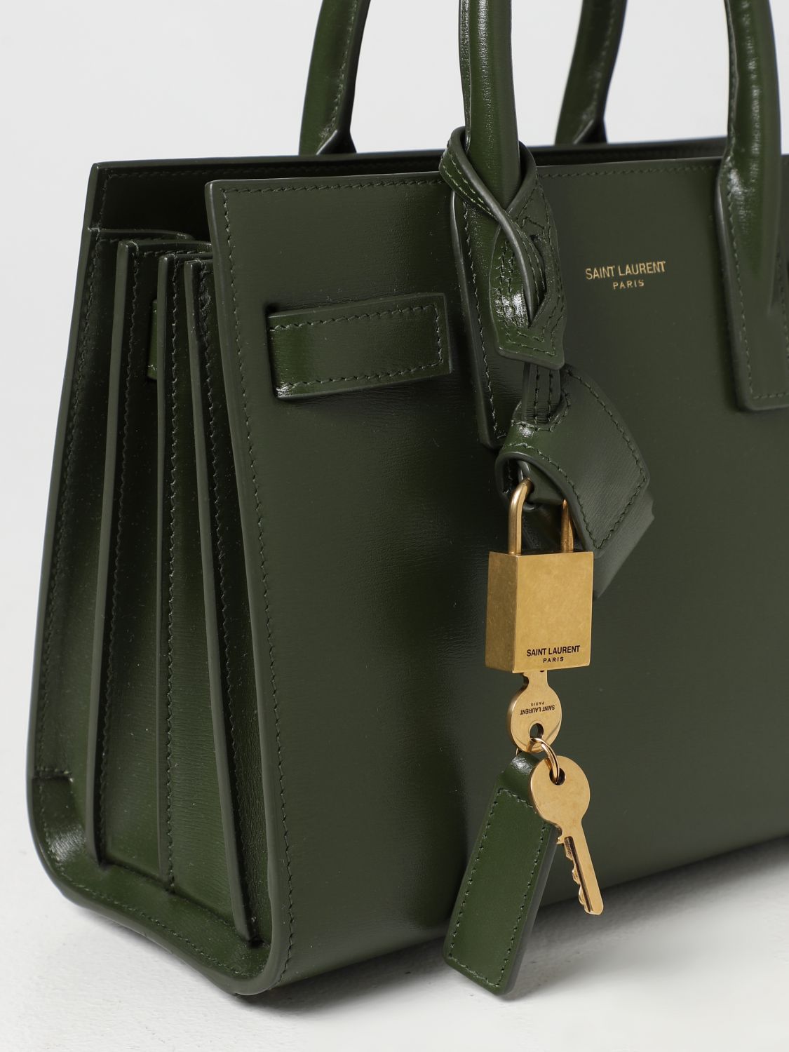 Saint Laurent // Green Textured Mini Sac de Jour Bag – VSP Consignment