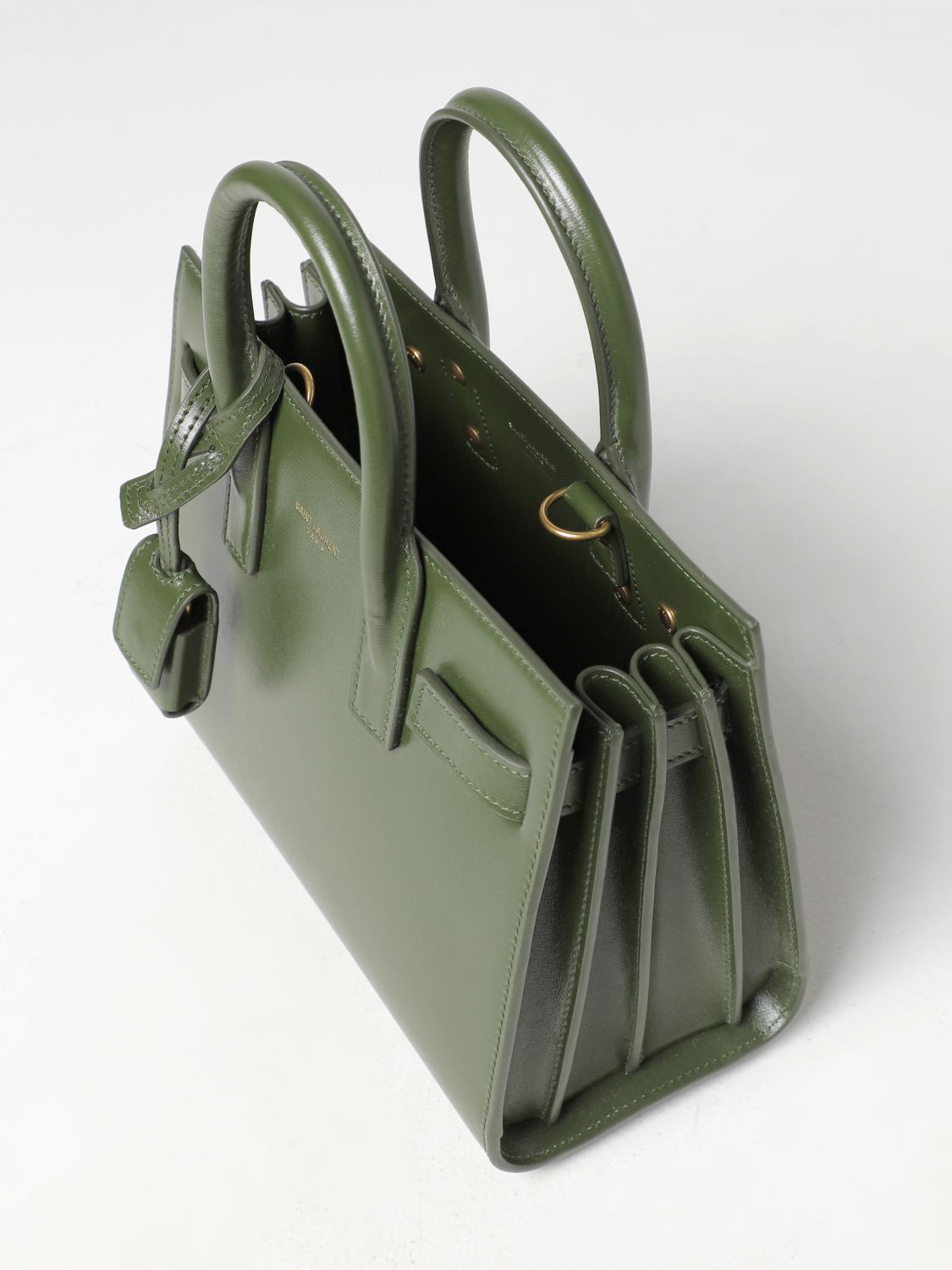 Saint Laurent // Green Textured Mini Sac de Jour Bag – VSP Consignment