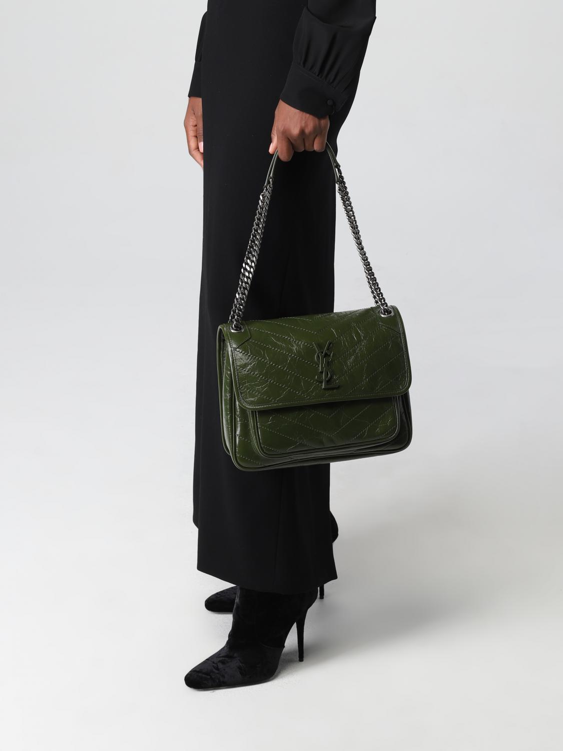 forest green shoulder bag