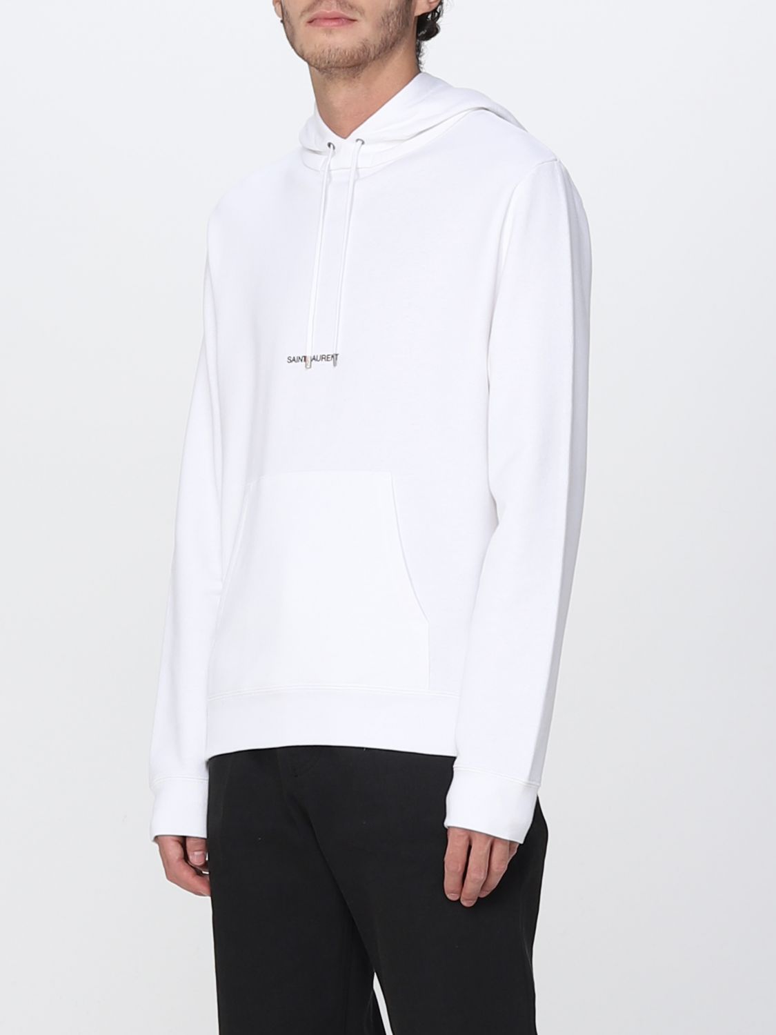Sweatshirt Saint Laurent: Sweatshirt Saint Laurent homme blanc 4