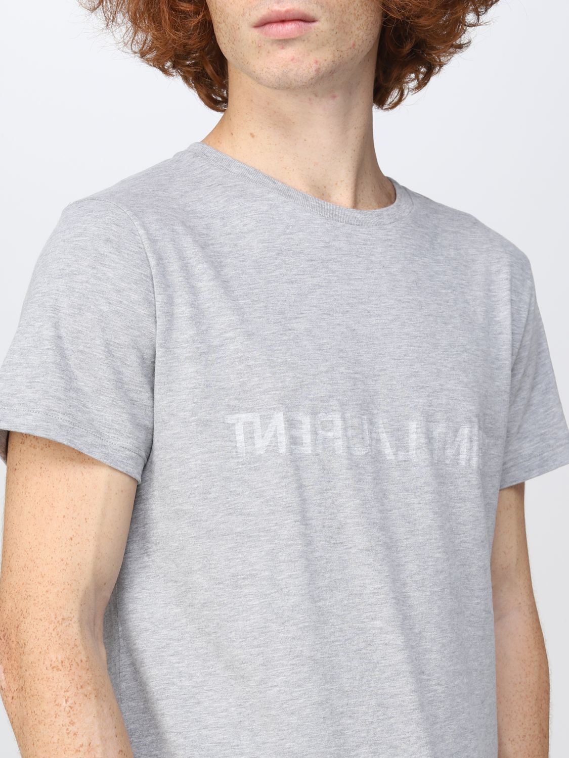 Camiseta Saint Laurent: Camiseta Saint Laurent para hombre gris 5