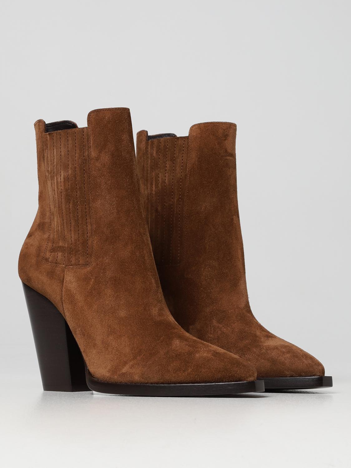 Flache Stiefeletten Saint Laurent: Saint Laurent Damen Flache Stiefeletten leder 2