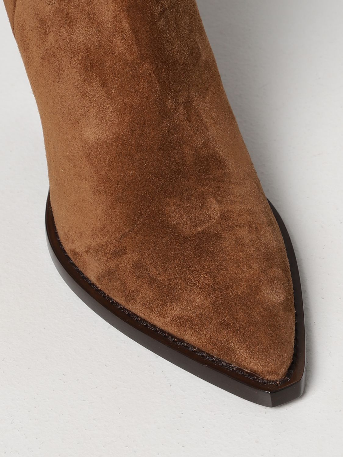 Flat booties Saint Laurent: Saint Laurent flat booties for woman leather 4