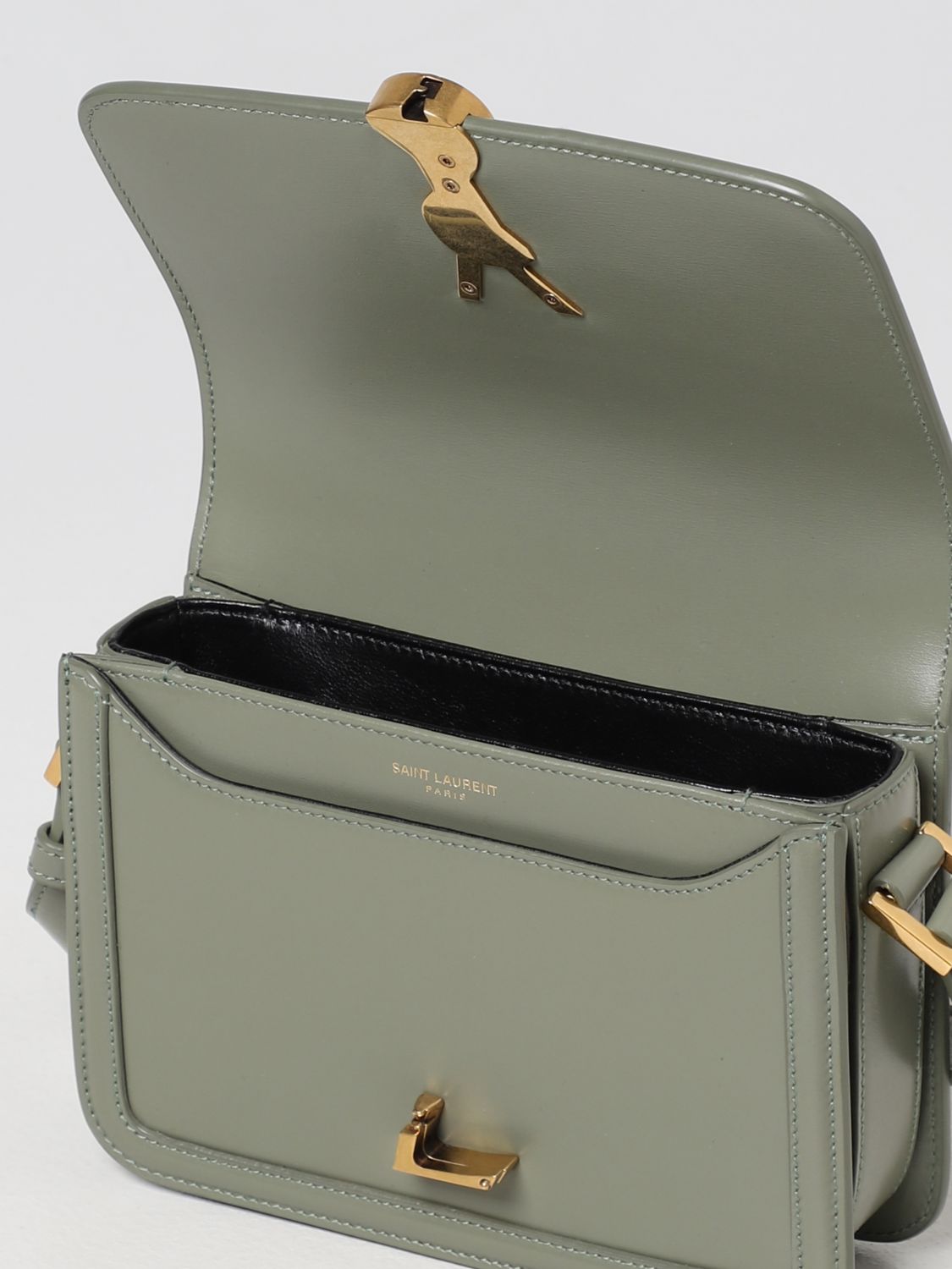 SAINT LAURENT: shoulder bag for woman - Green | Saint Laurent shoulder ...