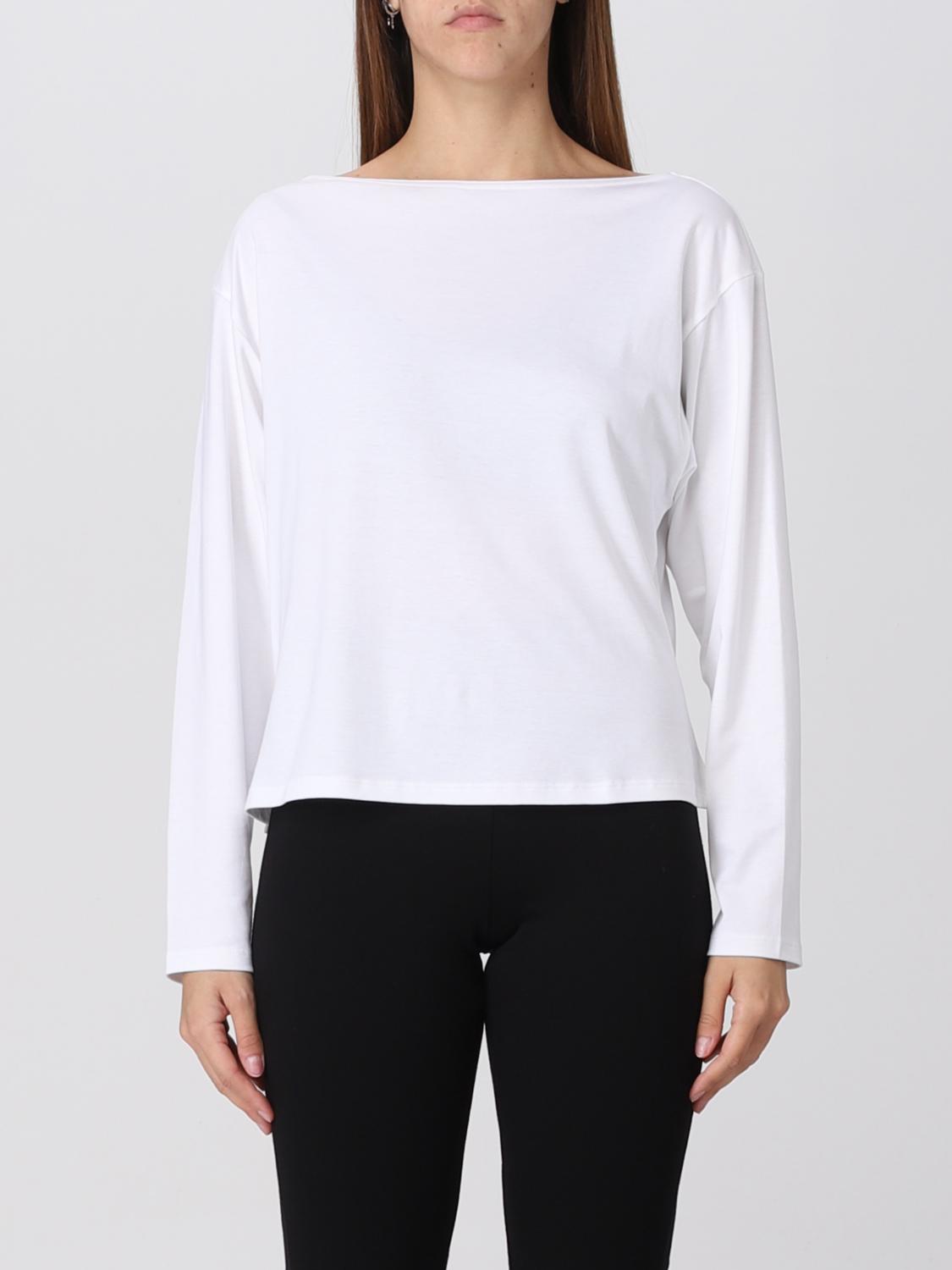 Theory Long-sleeved Cotton T-shirt In White