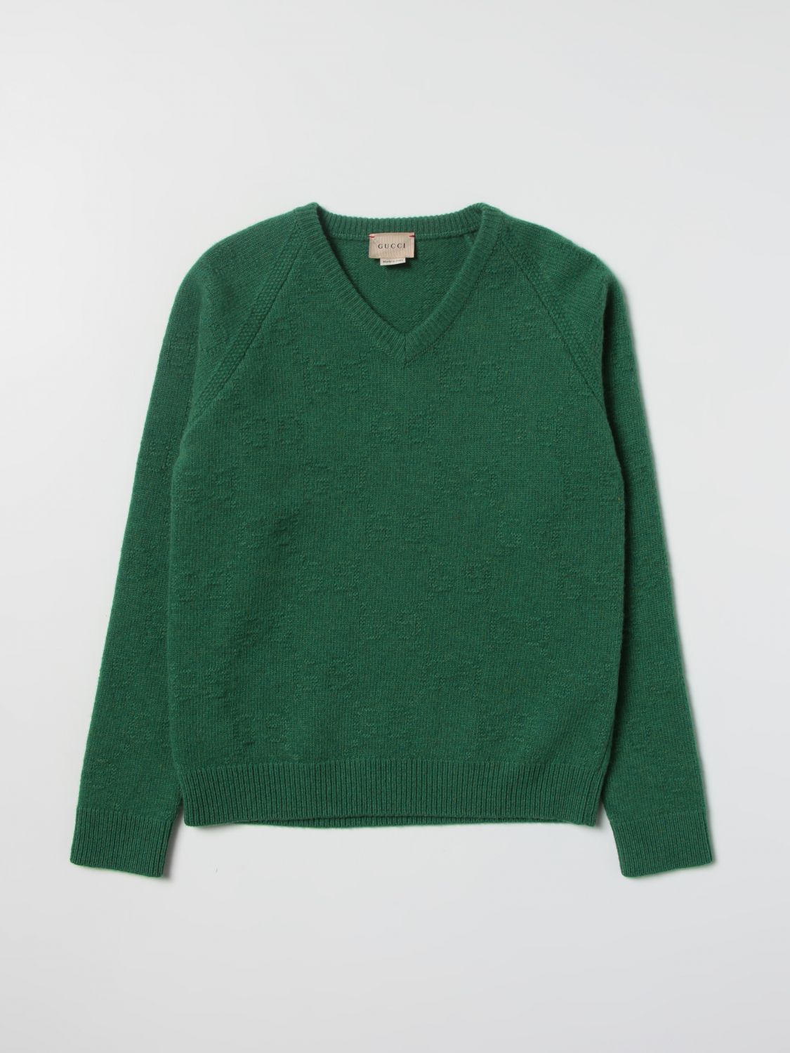 GUCCI: GG wool sweater - Green | Gucci sweater 691841XKB5X online on  
