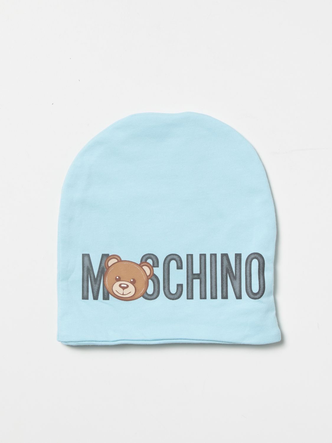 Mütze Moschino Baby: Moschino Baby Kinder MÜTze hellblau 1