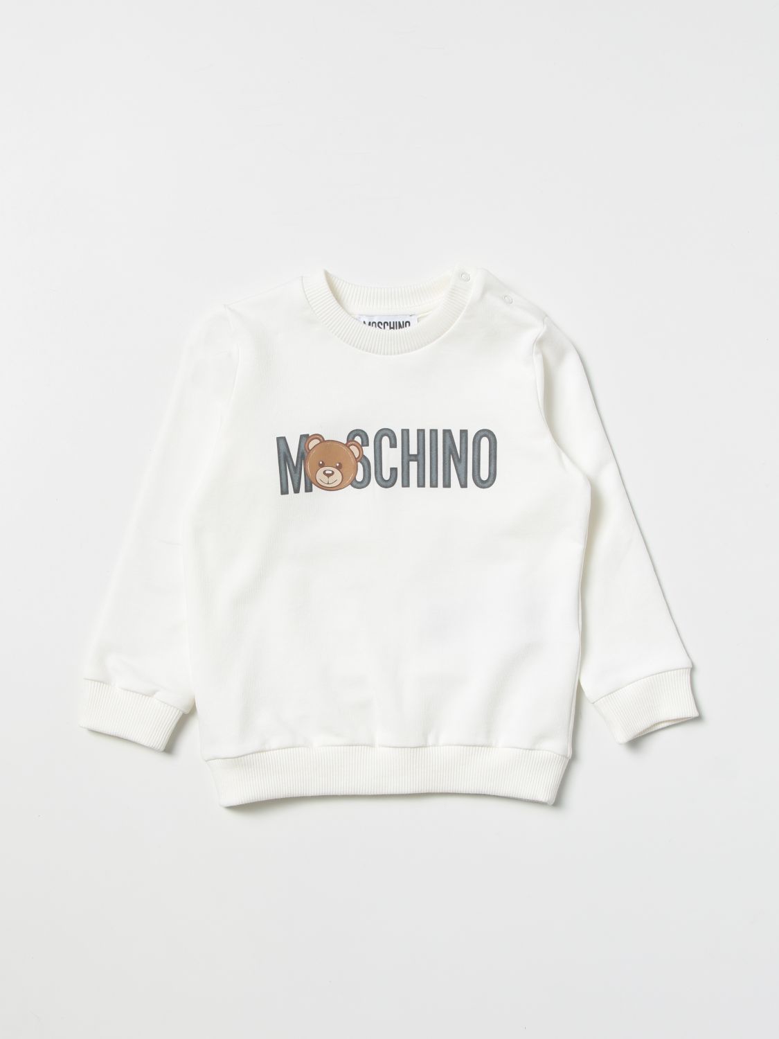 스웨터 모스키노: 스웨터 Moschino Baby 유아 화이트 1