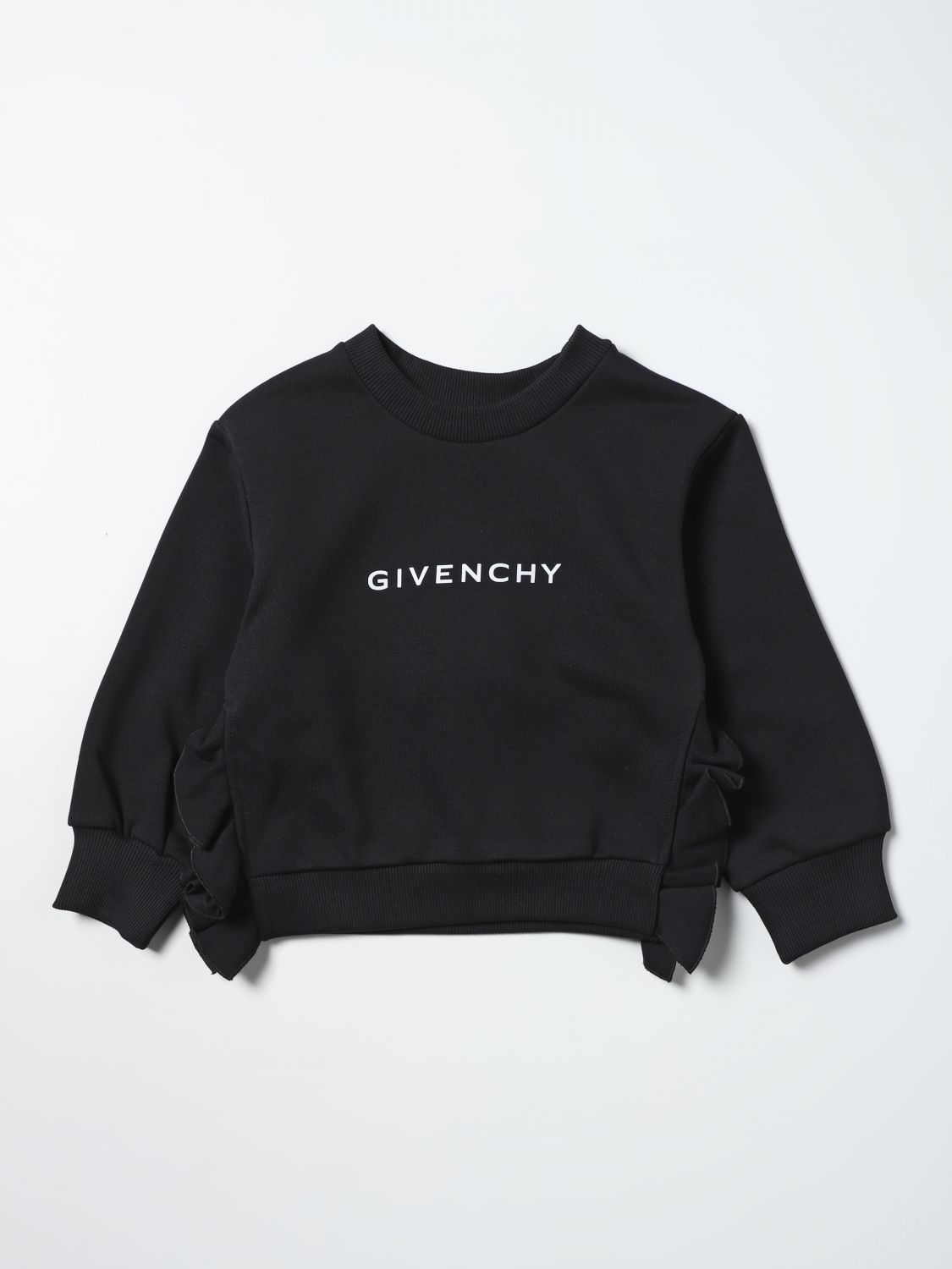 Givenchy Outlet: cotton sweatshirt with logo - Black | Givenchy sweater  H15270 online on 
