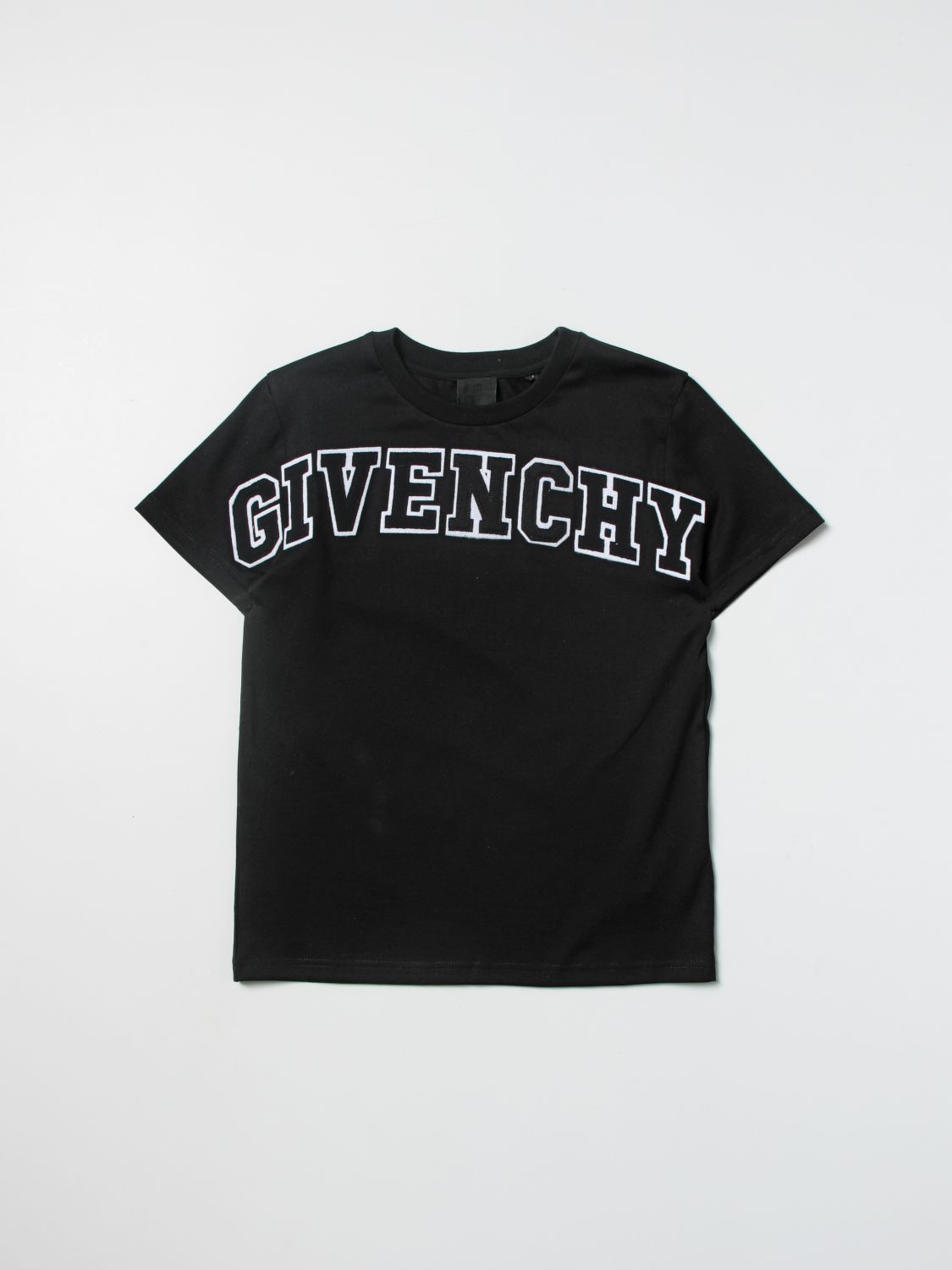 GIVENCHY: t-shirt with logo - Black | Givenchy t-shirt H25374 online on  