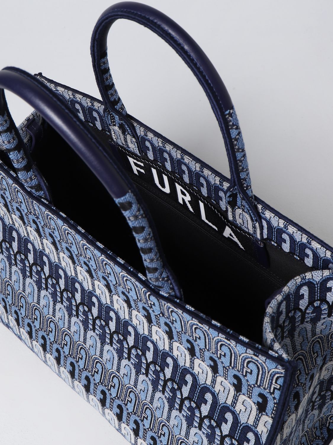 FURLA: tote bags for woman - Denim  Furla tote bags WB00255A0459 online at