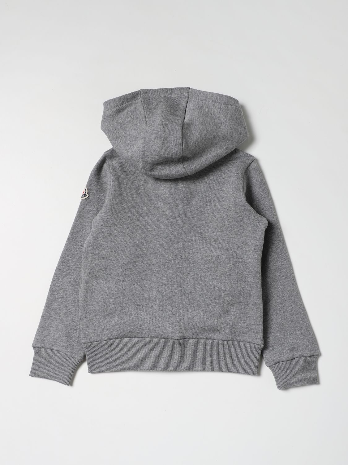Sweater Moncler: Moncler zip-up sweatshirt with logo grey 2