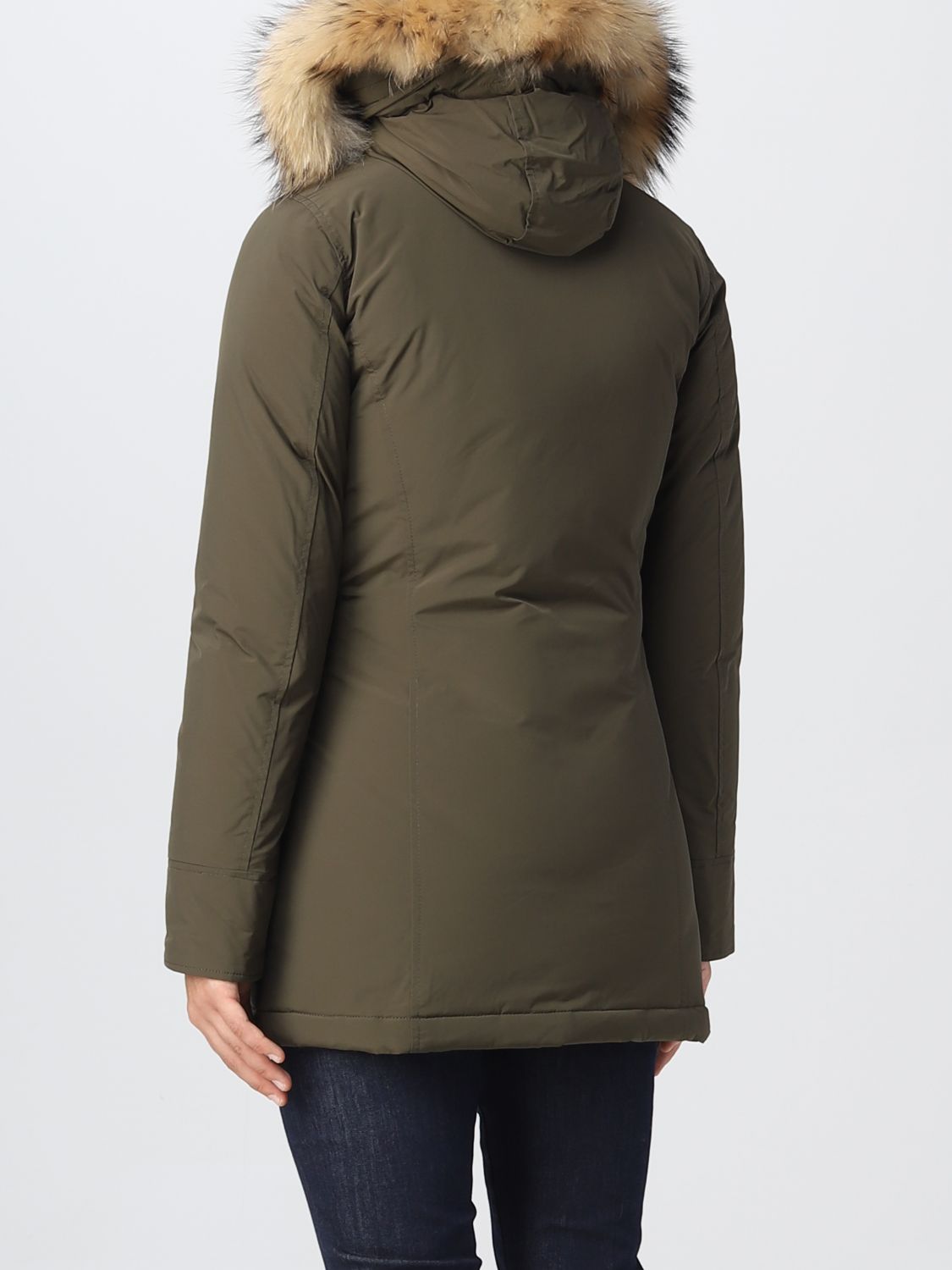 WOOLRICH: jacket for woman - Green | Woolrich CFWWOU0652FRUT3128 online on GIGLIO.COM