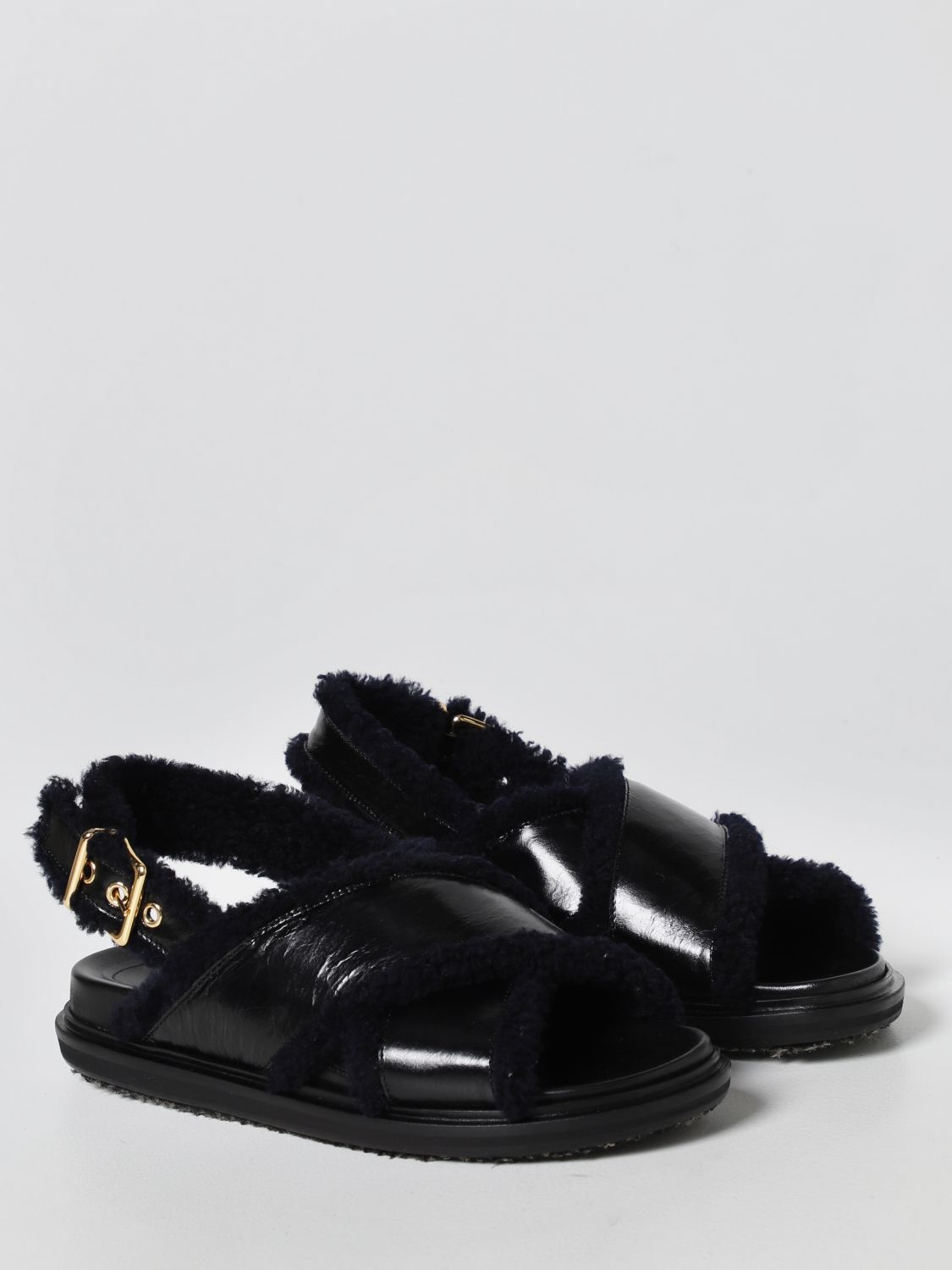 Flat sandals Marni: Marni flat sandals for women black 2
