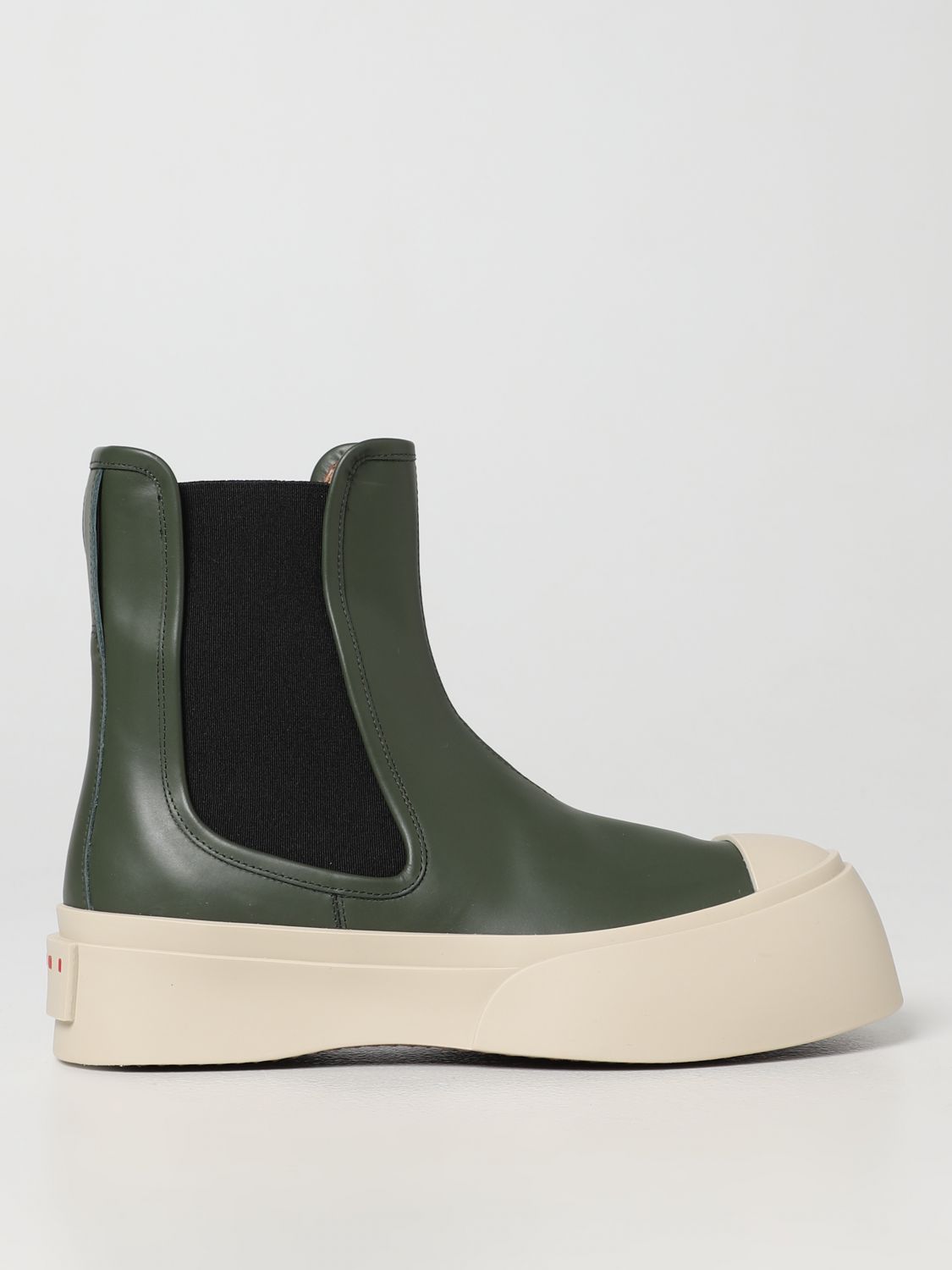 Marni Flat Ankle Boots  Women In Green