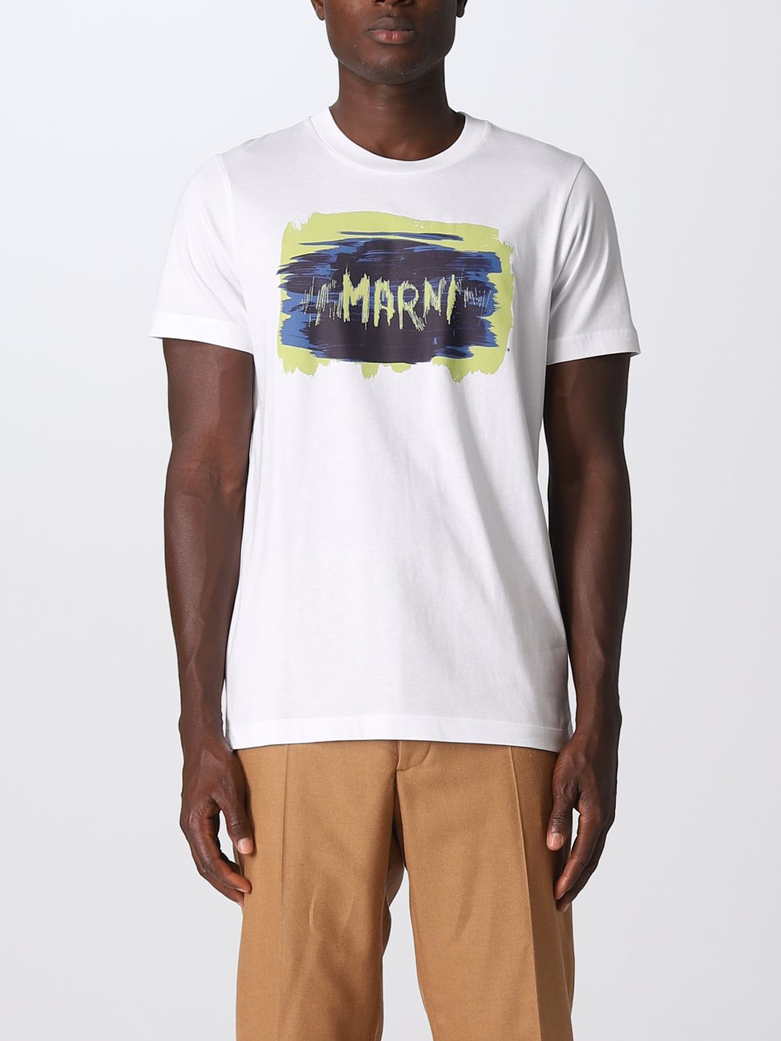 MARNI: t-shirt for man - White | Marni t-shirt HUMU0198PAUSCU64 online ...