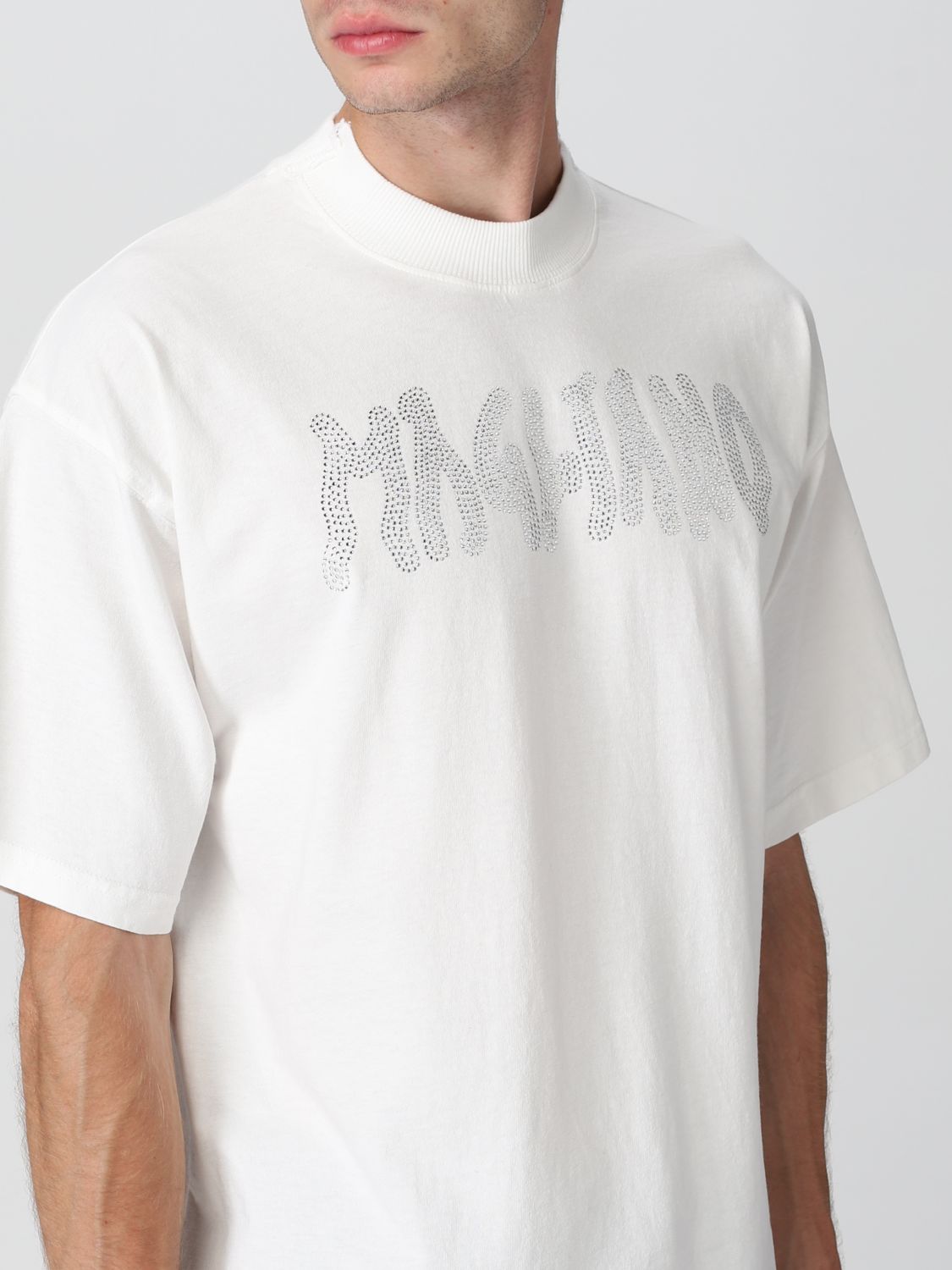 T-shirt Magliano: T-shirt Magliano con logo di strass bianco 4