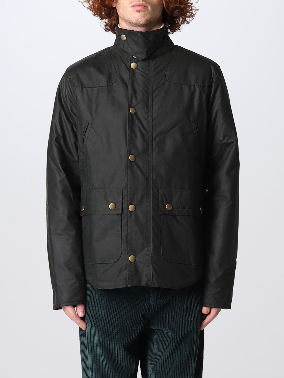 BARBOUR: jacket for man - Green | Barbour jacket MWX1106 online at ...