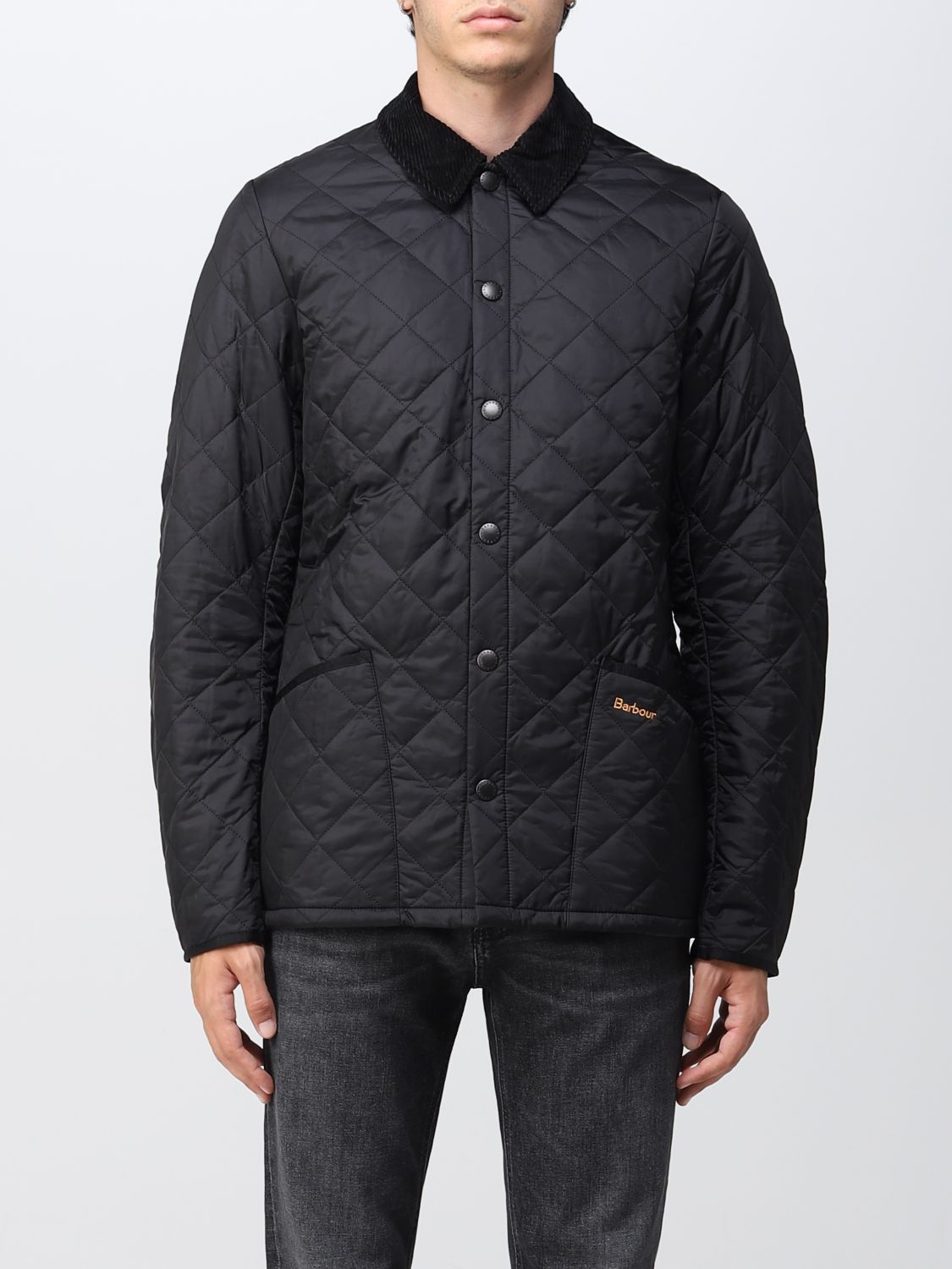 BARBOUR: jacket for man - Black | Barbour jacket MQU0240 online on ...