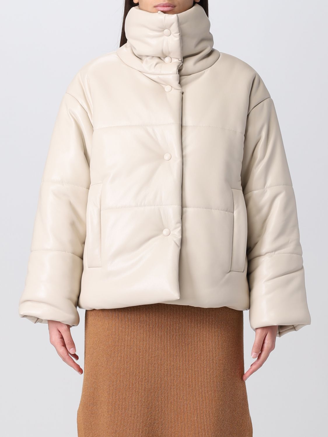 NANUSHKA: jacket for woman - Yellow Cream | Nanushka jacket ...