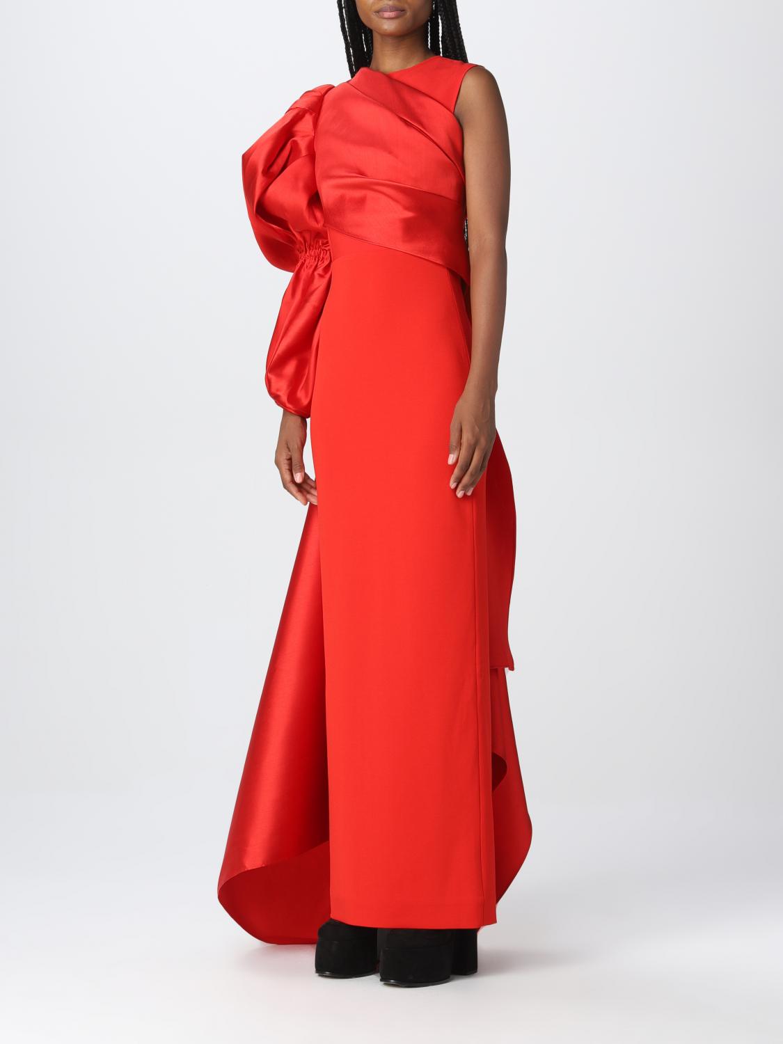 SOLACE LONDON: dress for woman - Red | Solace London dress OS31070 