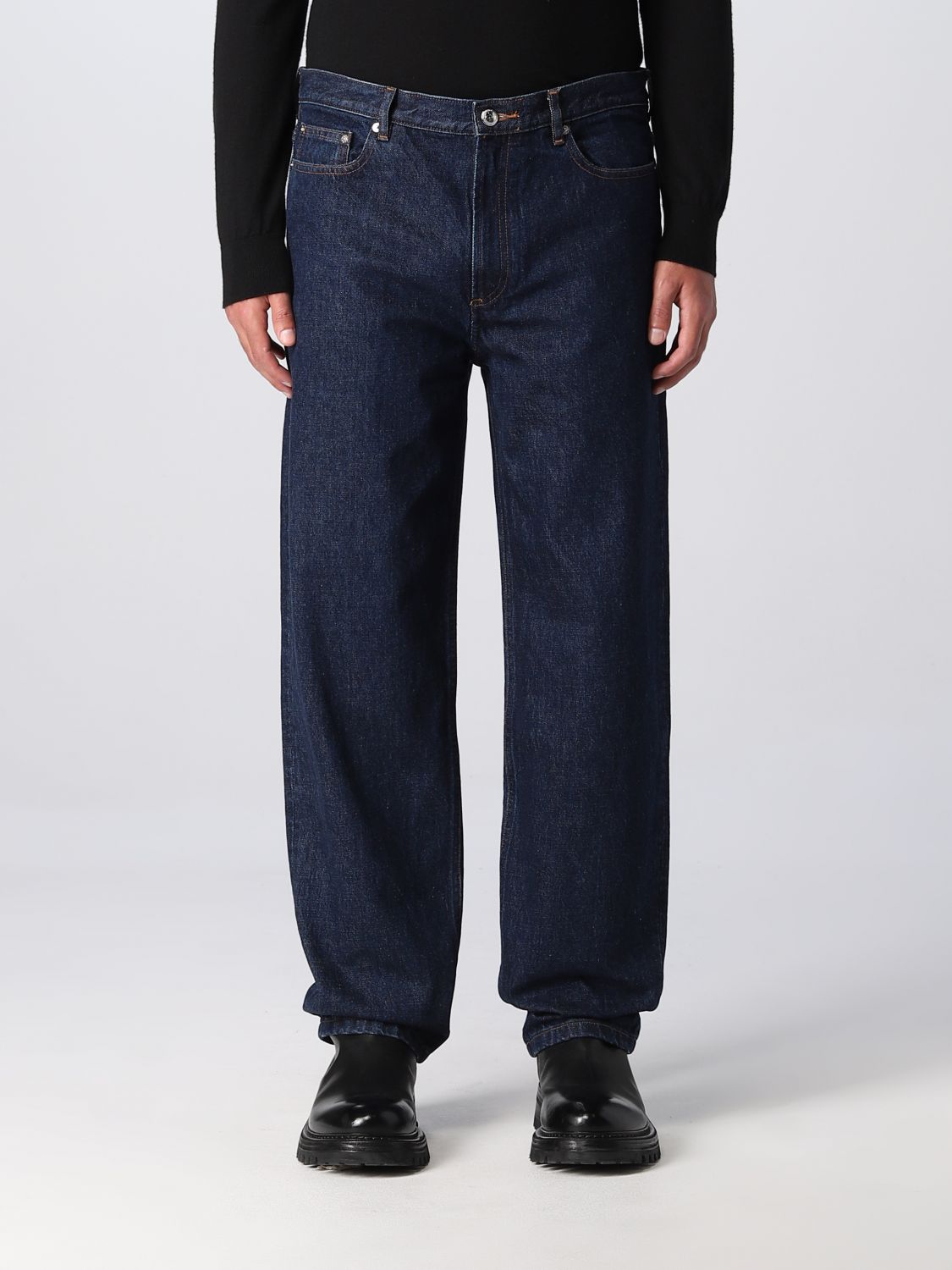 A.P.C.: pants for man - Indigo | A.P.C. pants COFBGH09121 online at ...