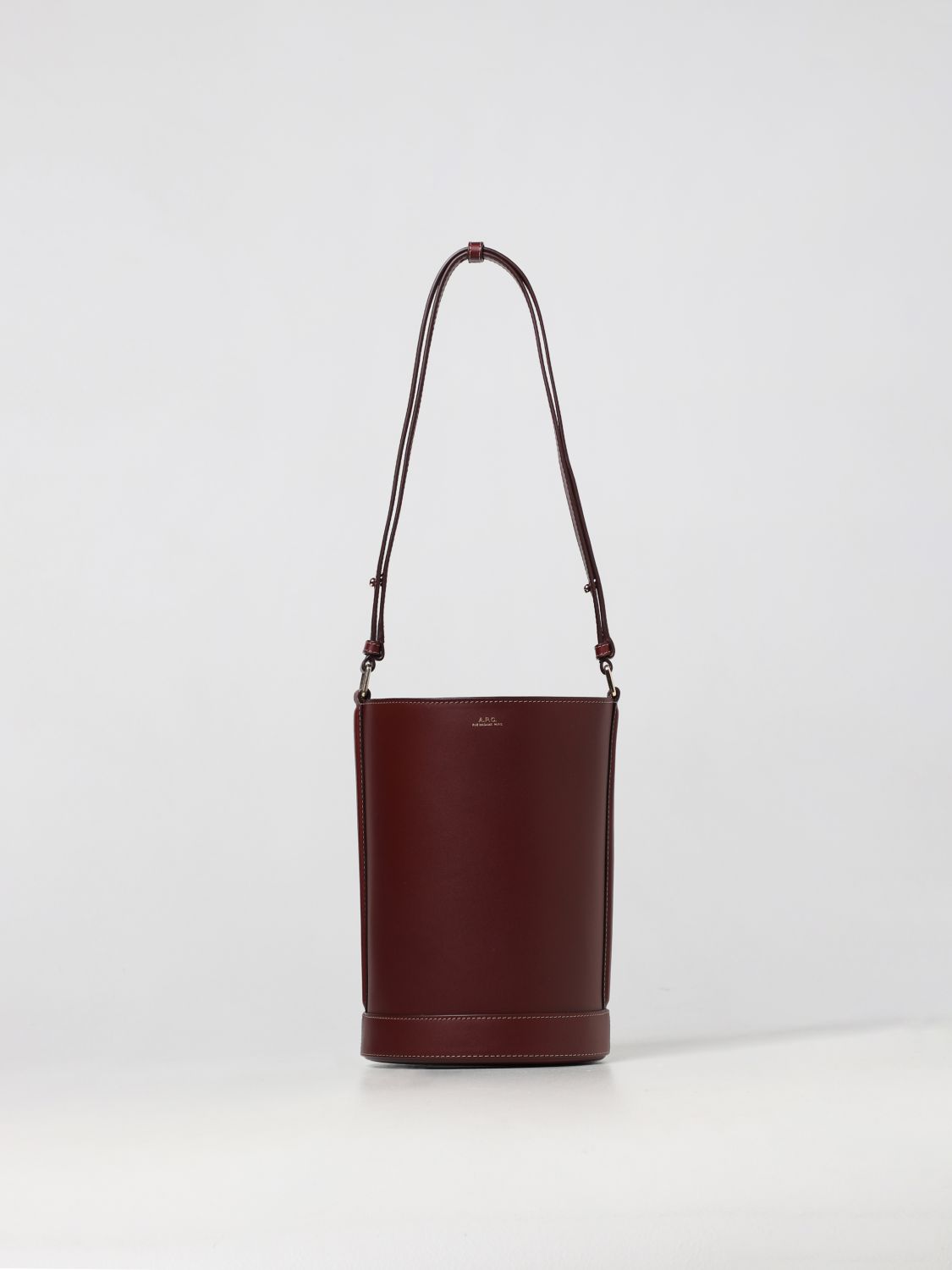 Shoulder bag A.p.c.: A.p.c. shoulder bag for women burgundy 1
