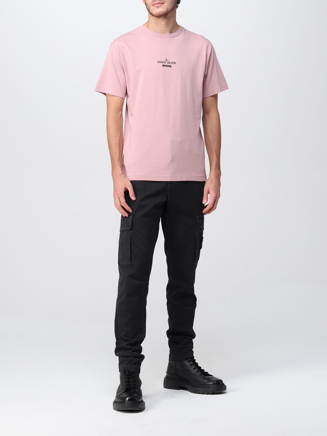 T-shirt Stone Island: Stone Island t-shirt for man pink 2
