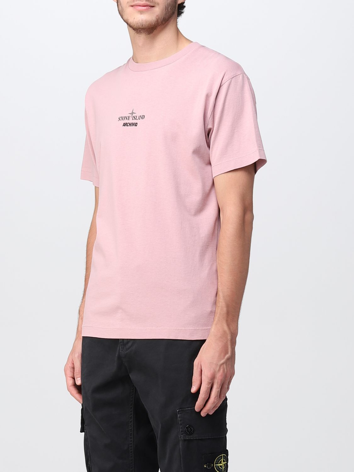 T-shirt Stone Island: Stone Island t-shirt for man pink 4