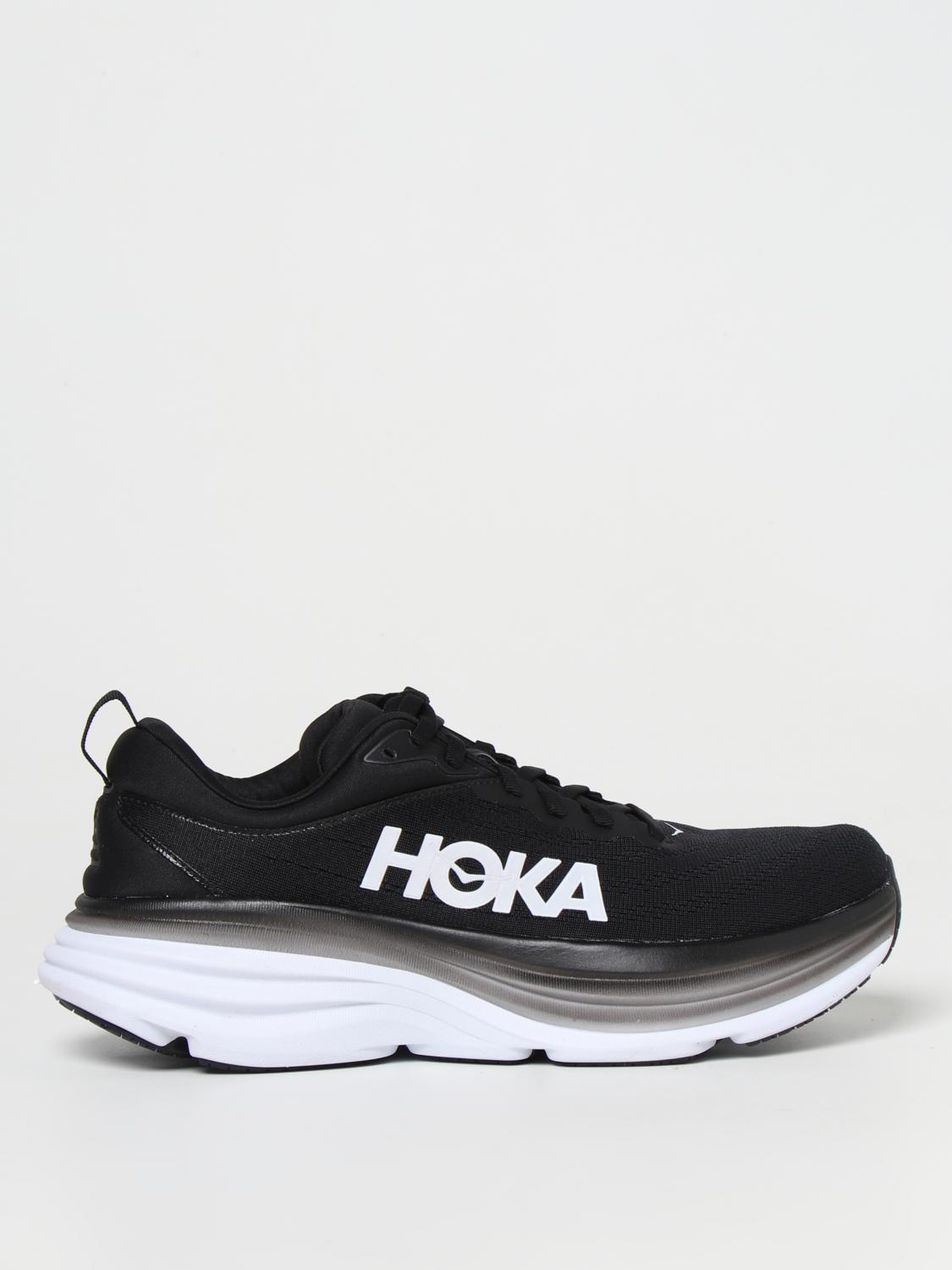 HOKA: sneakers for man - Black | Hoka sneakers 1123202 BONDI 8 online ...